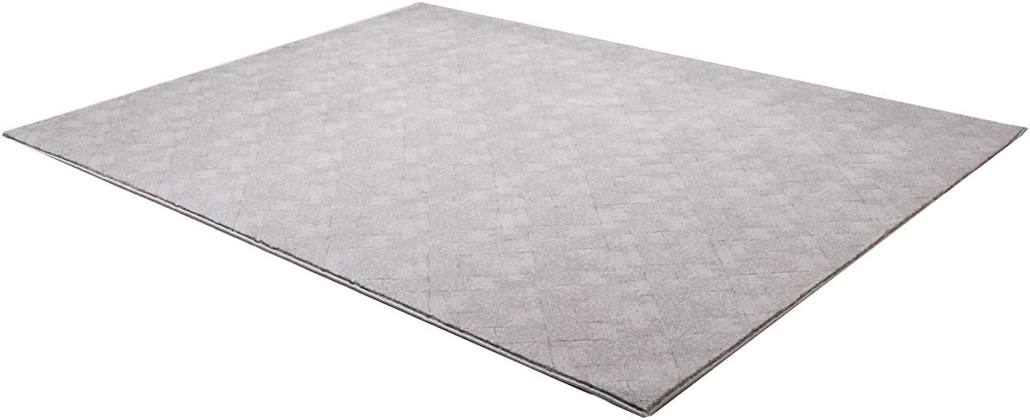 4' X 6' Gray Distressed Diamonds Area Rug-Area Rugs-DECOROLALA