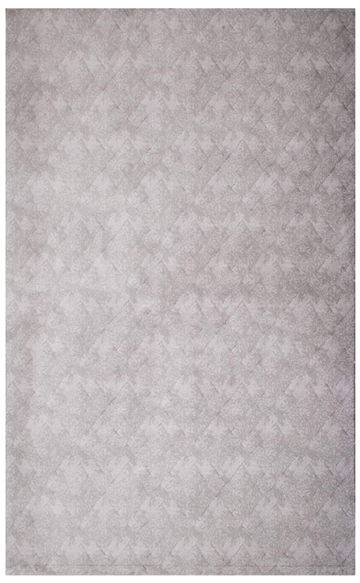 4' X 6' Gray Distressed Diamonds Area Rug-Area Rugs-DECOROLALA