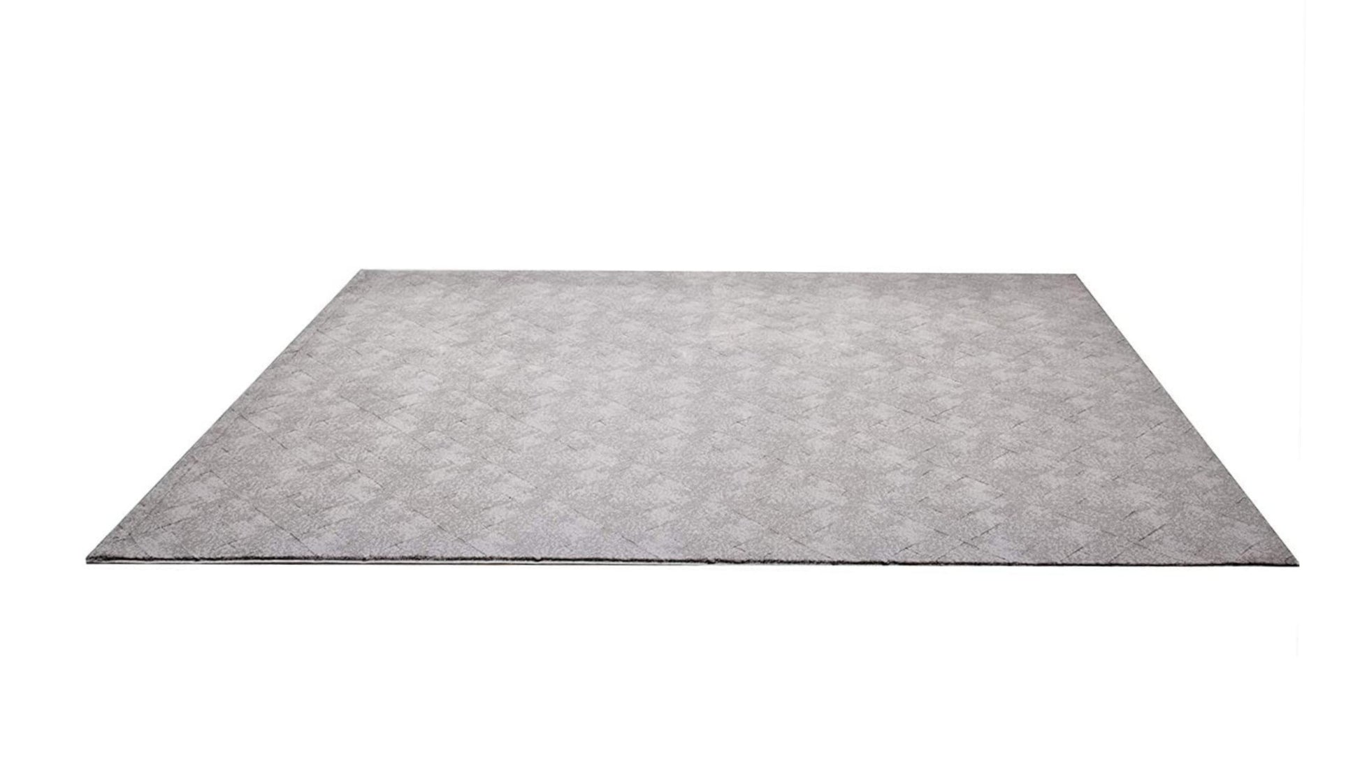 4' X 6' Gray Distressed Diamonds Area Rug-Area Rugs-DECOROLALA