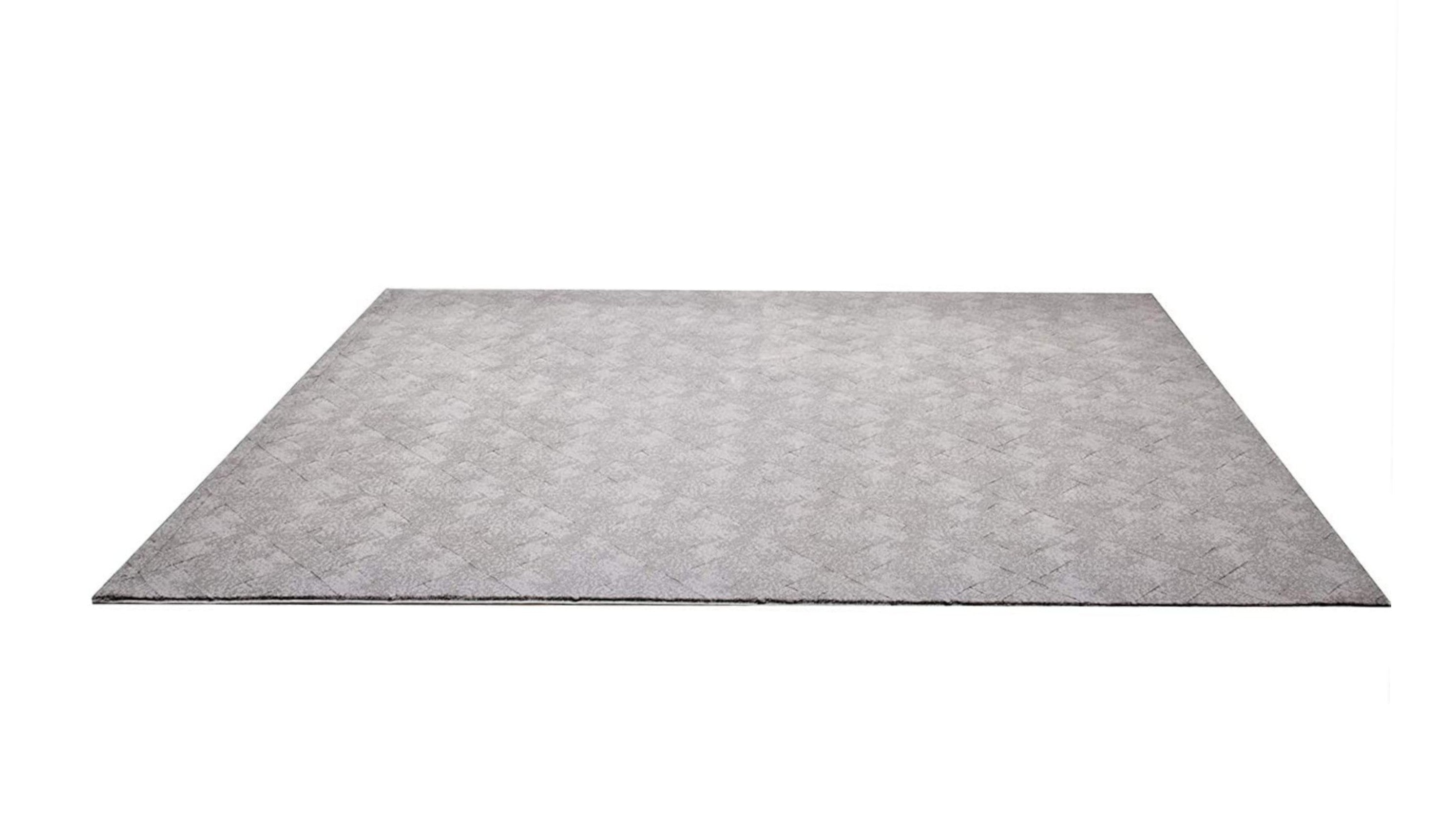 4' X 6' Gray Distressed Diamonds Area Rug-Area Rugs-DECOROLALA