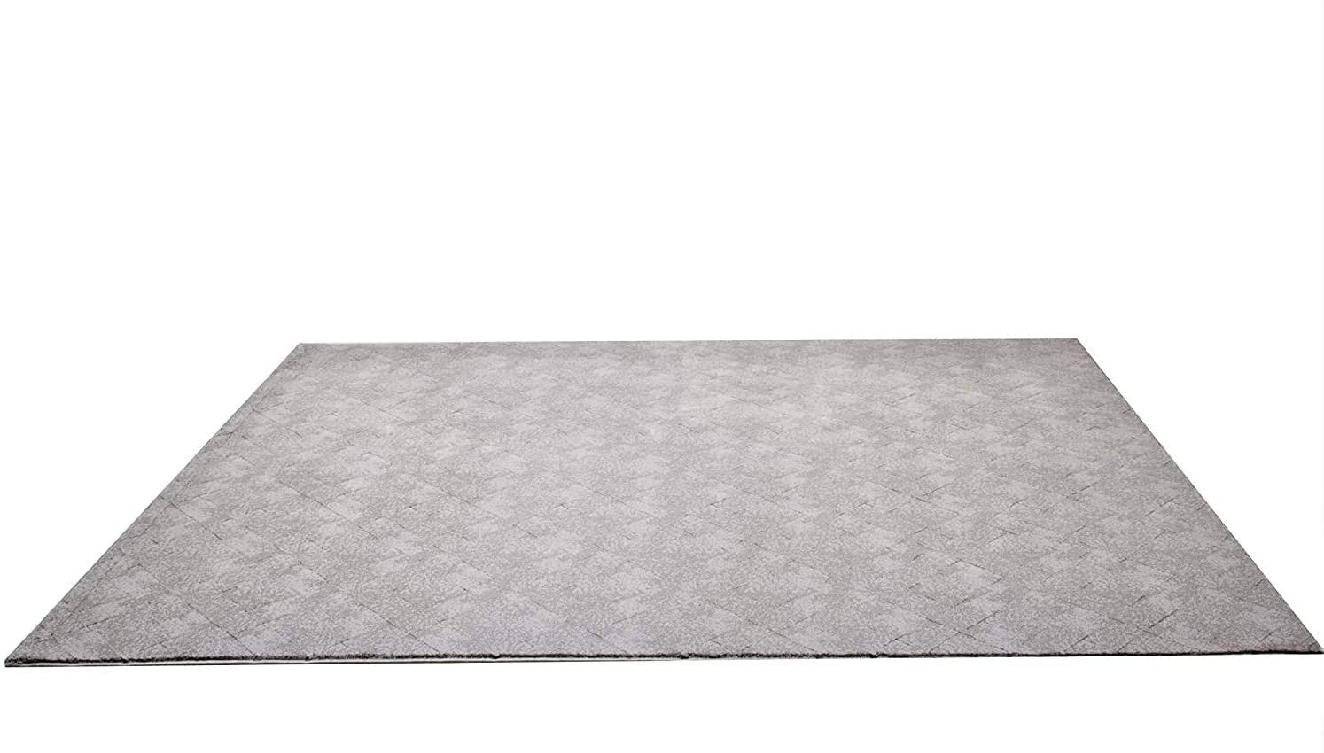 4' X 6' Gray Distressed Diamonds Area Rug-Area Rugs-DECOROLALA