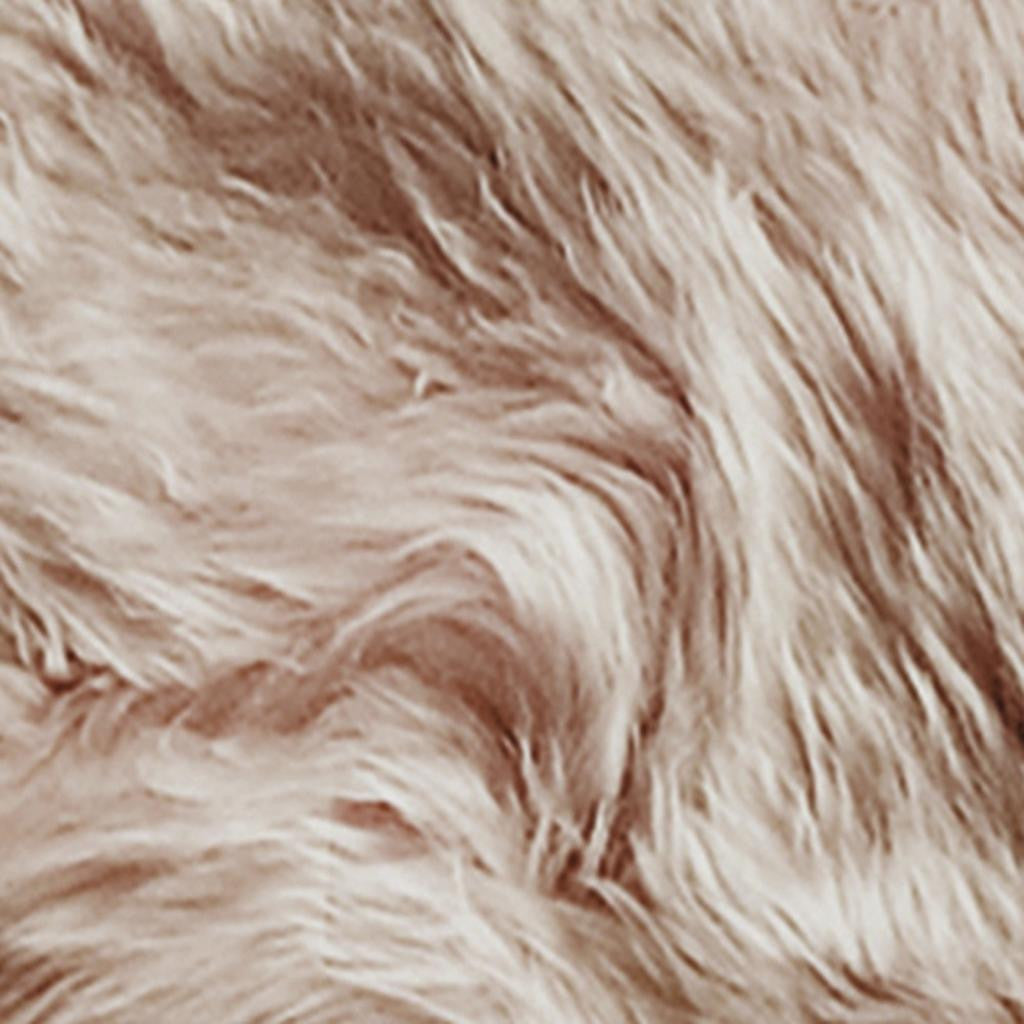 4' X 6' Gray Genuine Sheepskin Handmade Area Rug-Area Rugs-DECOROLALA