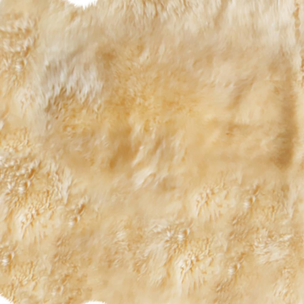 4' X 6' Gray Genuine Sheepskin Handmade Area Rug-Area Rugs-DECOROLALA