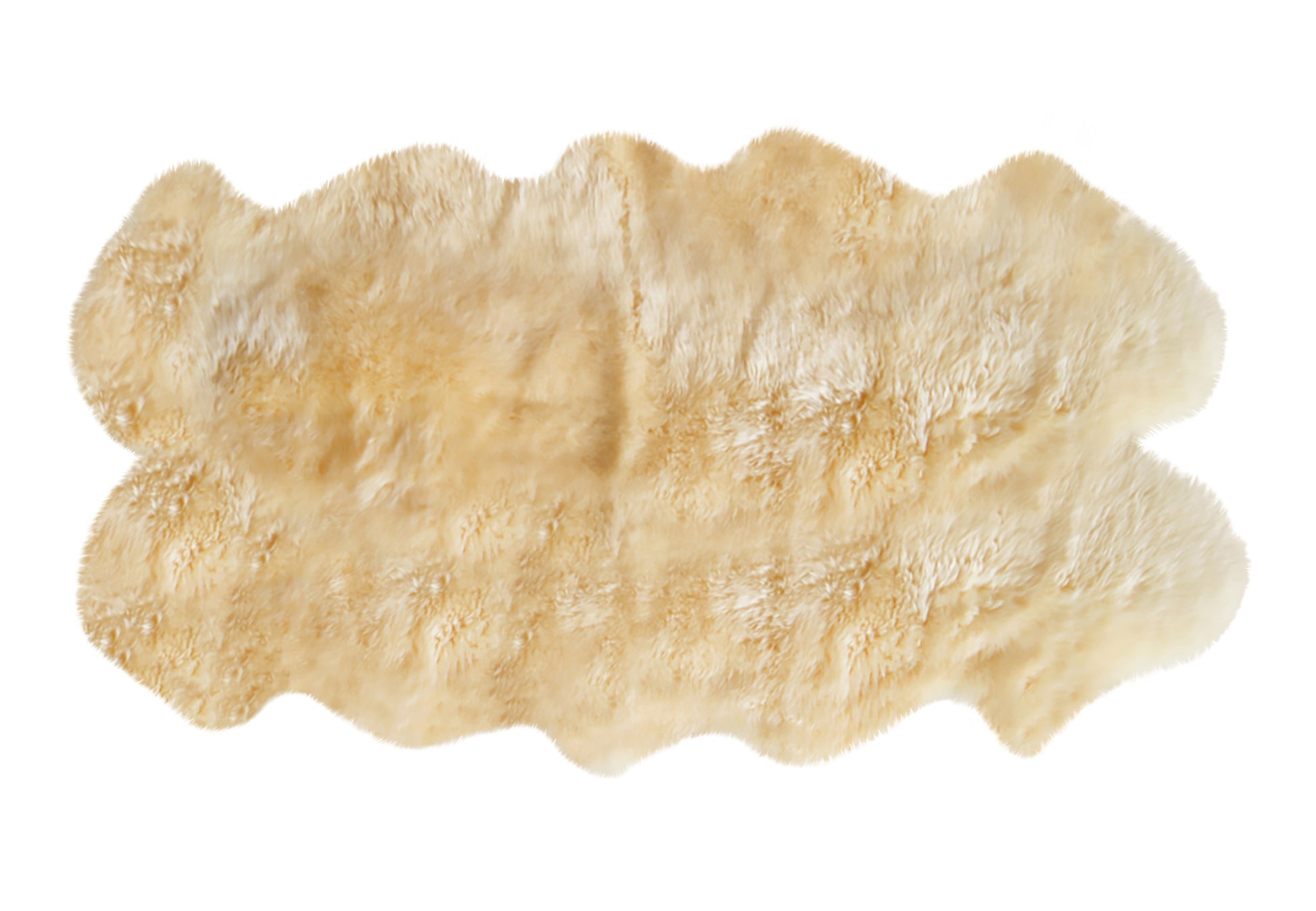 4' X 6' Gray Genuine Sheepskin Handmade Area Rug-Area Rugs-DECOROLALA