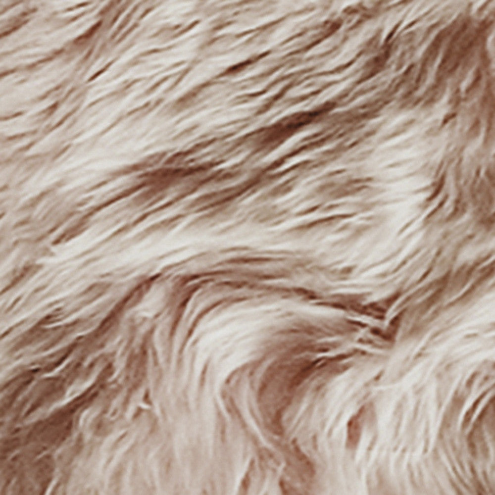 4' X 6' Gray Genuine Sheepskin Handmade Area Rug-Area Rugs-DECOROLALA