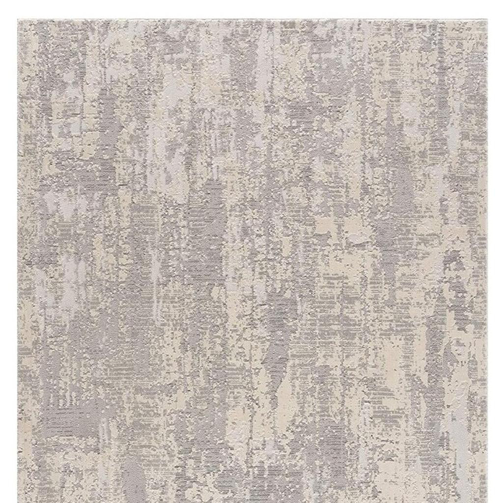 4' X 6' Gray Metro Modern Abstract Area Rug-Area Rugs-DECOROLALA