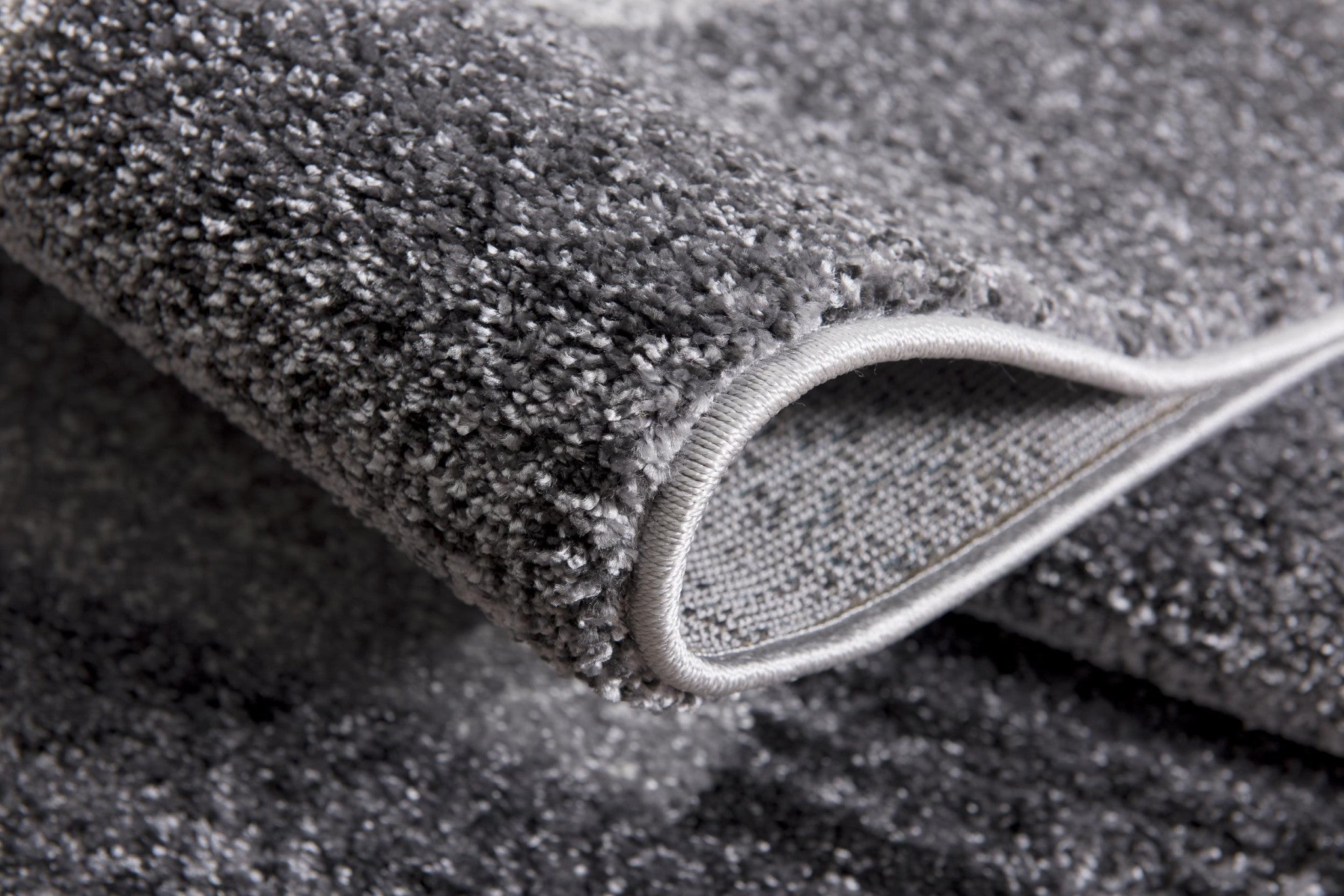 4' X 6' Gray Modern Bordered Area Rug-Area Rugs-DECOROLALA