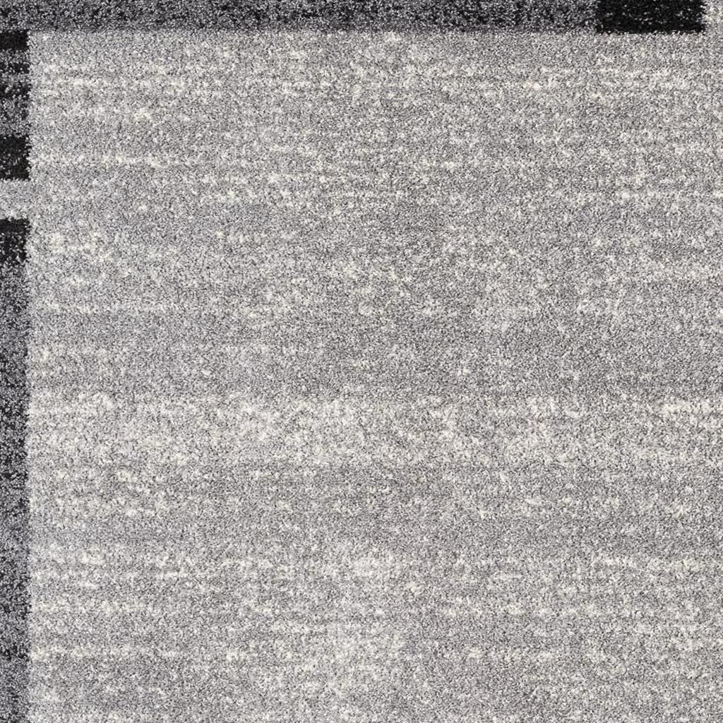 4' X 6' Gray Modern Bordered Area Rug-Area Rugs-DECOROLALA