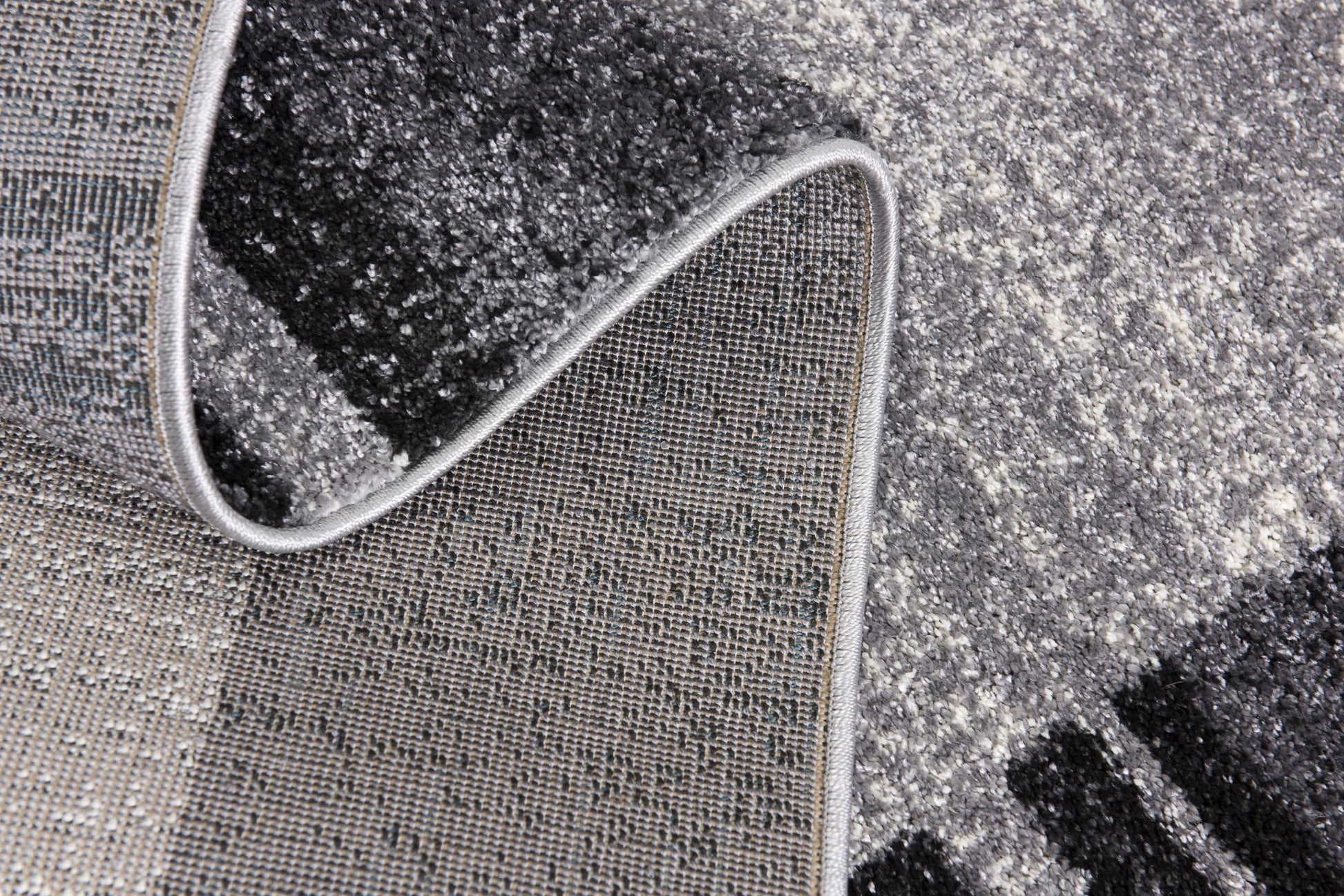 4' X 6' Gray Modern Bordered Area Rug-Area Rugs-DECOROLALA