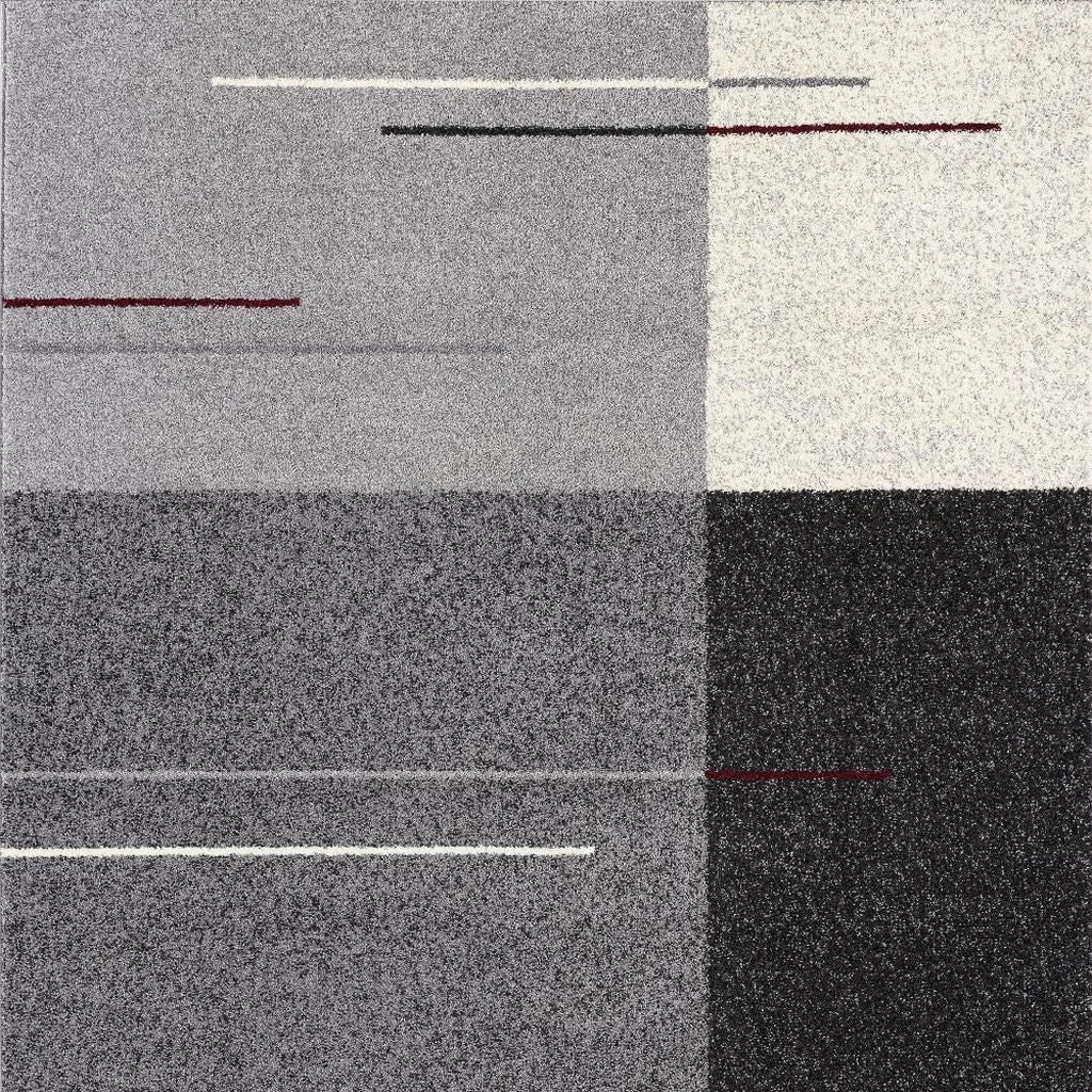 4' X 6' Gray Modern Geometric Area Rug-Area Rugs-DECOROLALA