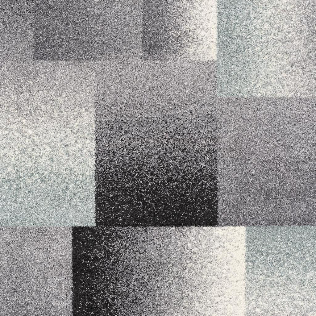 4' X 6' Gray Modern Geometric Area Rug-Area Rugs-DECOROLALA