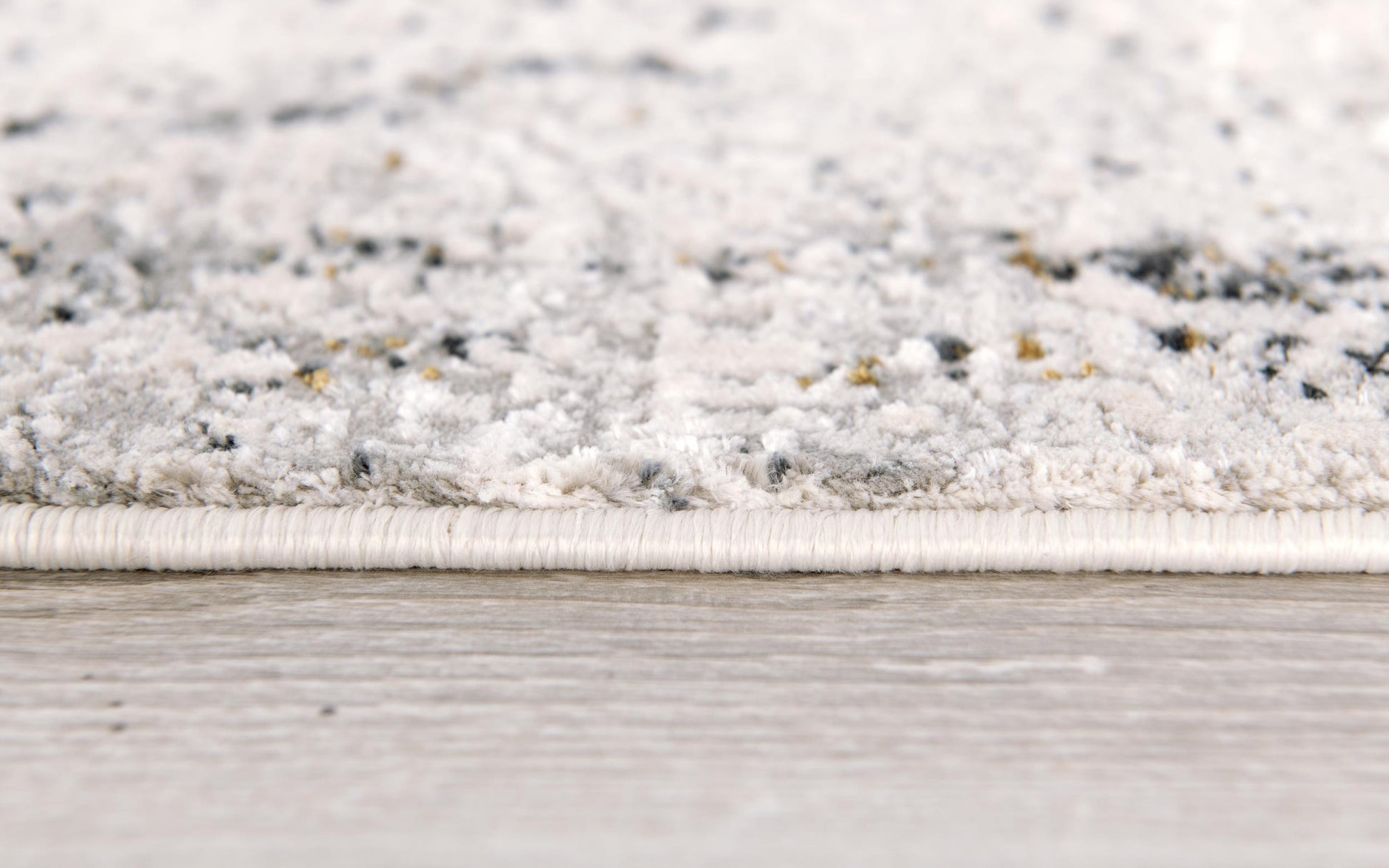 4' X 6' Gray and Ivory Abstract Power Loom Area Rug-Area Rugs-DECOROLALA