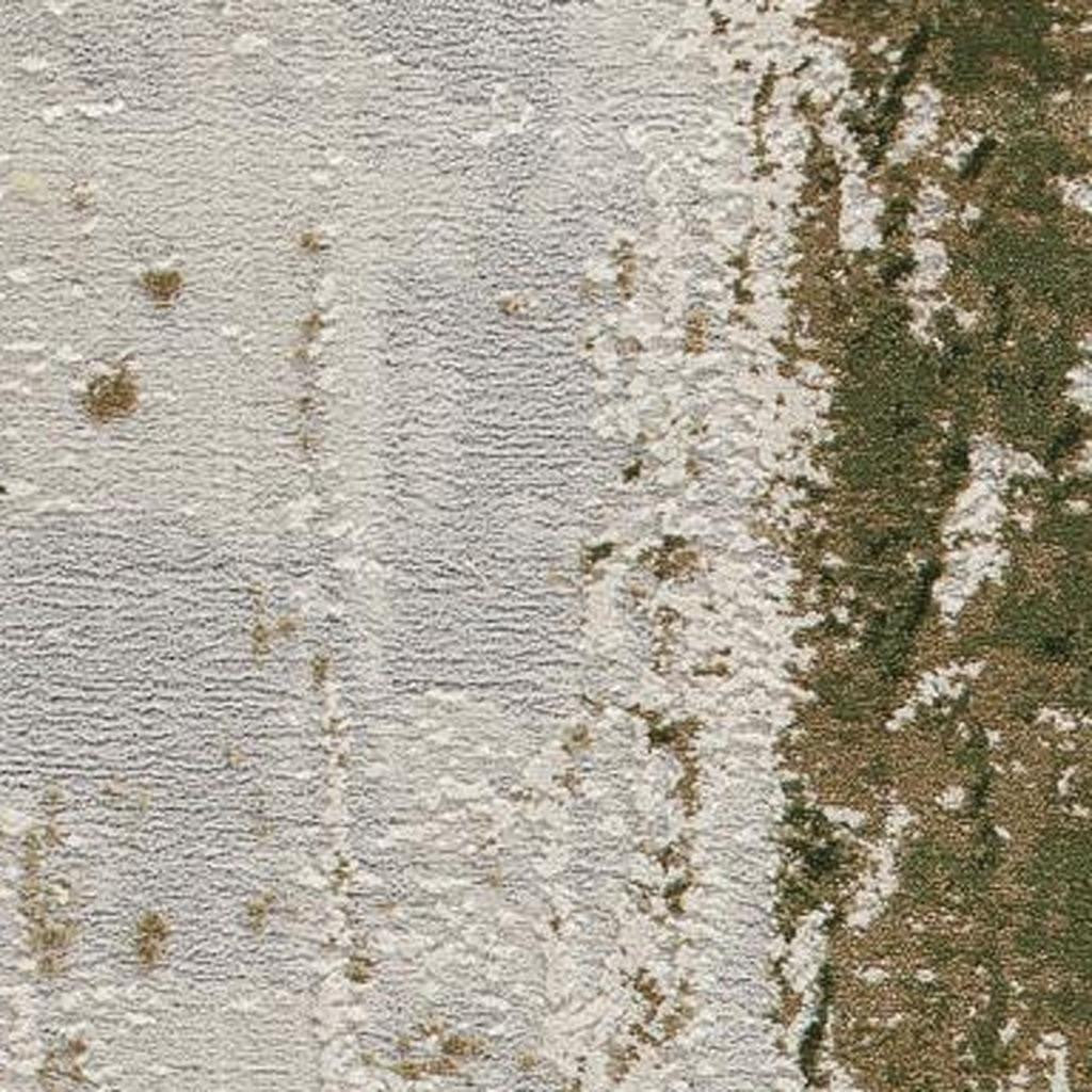 4' X 6' Green Abstract Dhurrie Area Rug-Area Rugs-DECOROLALA