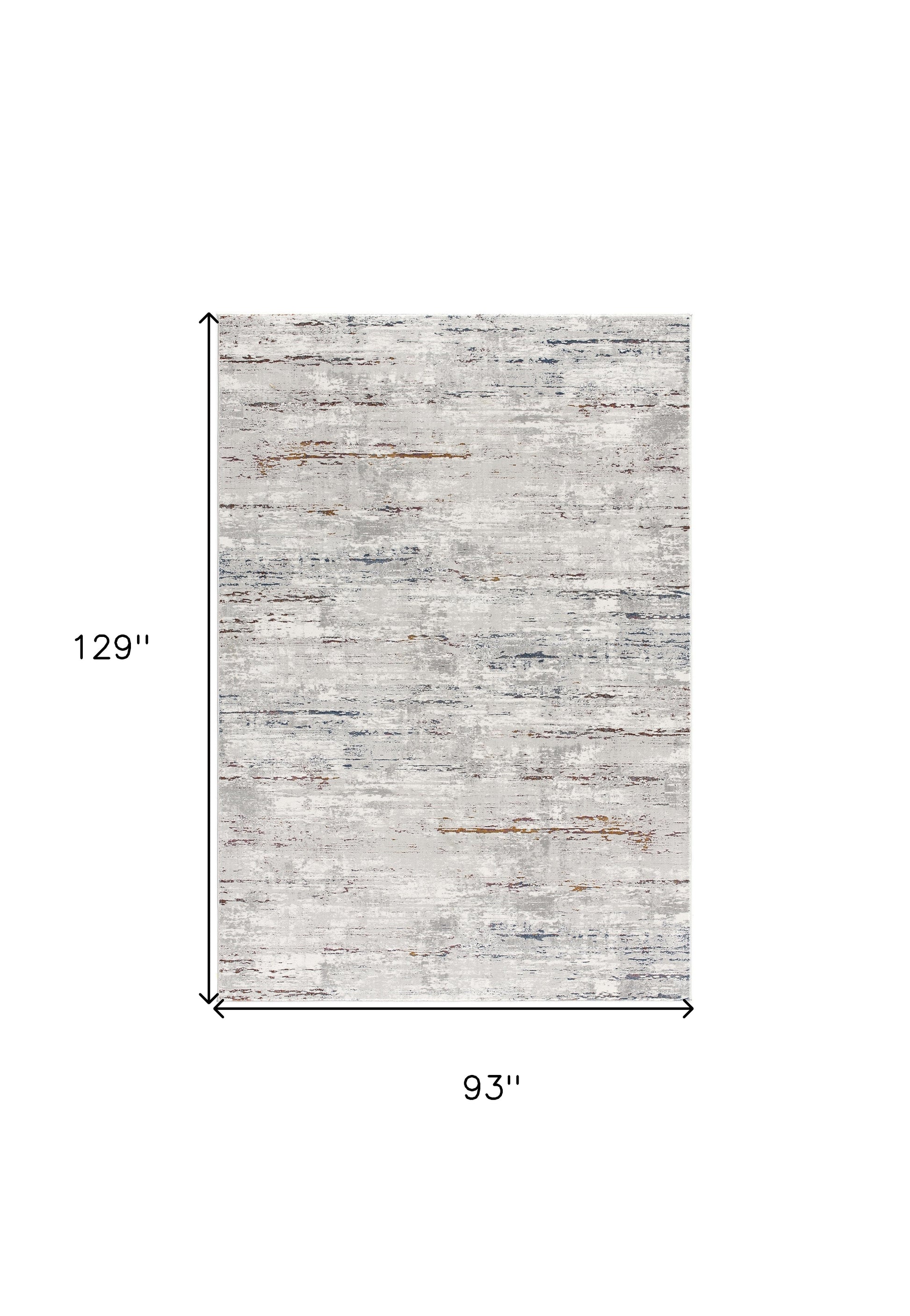 4' X 6' Grey Abstract Area Rug-Area Rugs-DECOROLALA