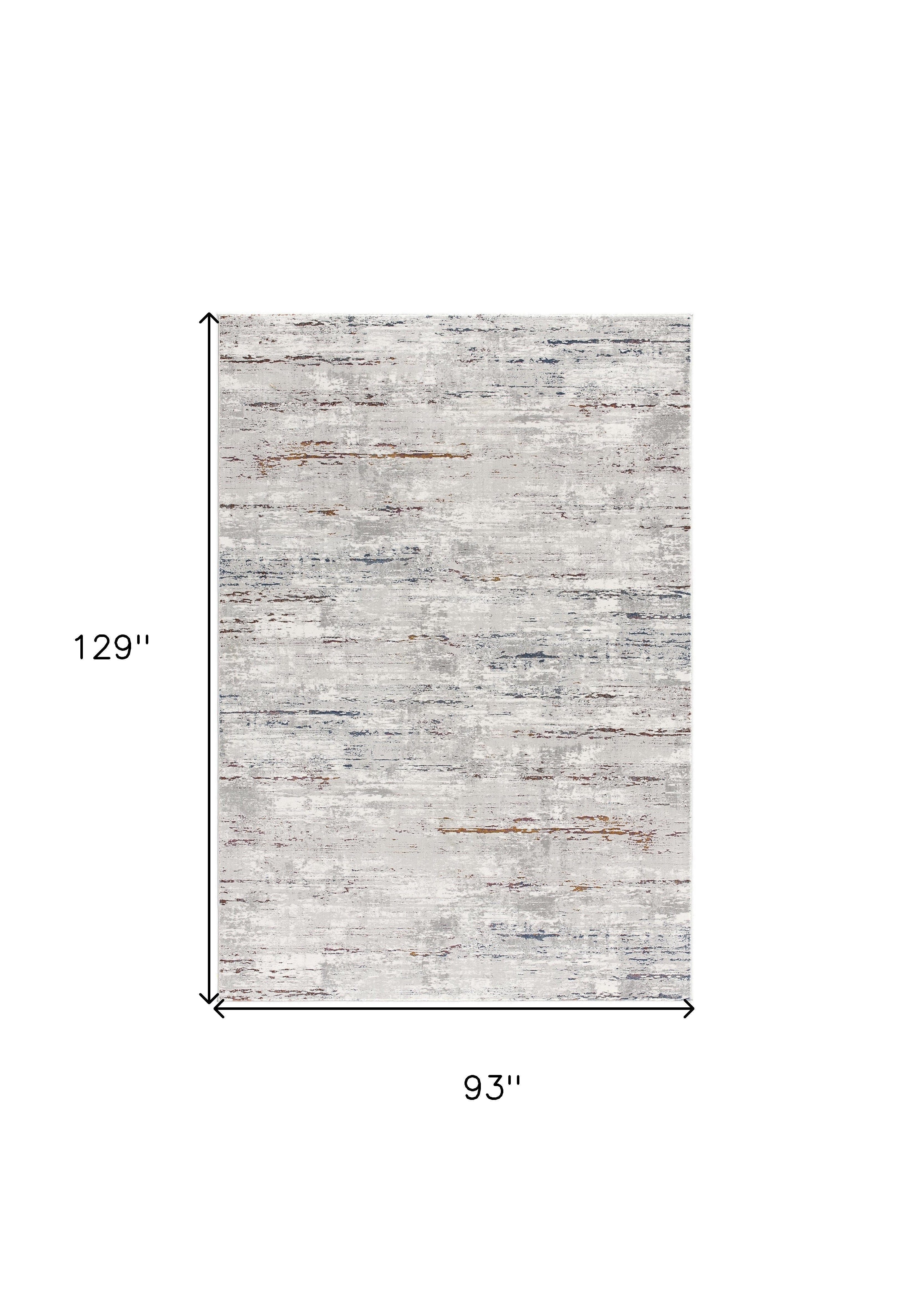 4' X 6' Grey Abstract Area Rug-Area Rugs-DECOROLALA