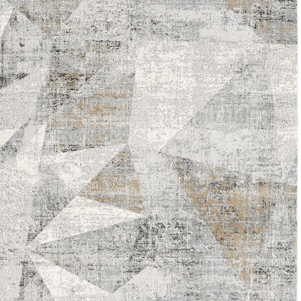 4' X 6' Grey Abstract Area Rug-Area Rugs-DECOROLALA
