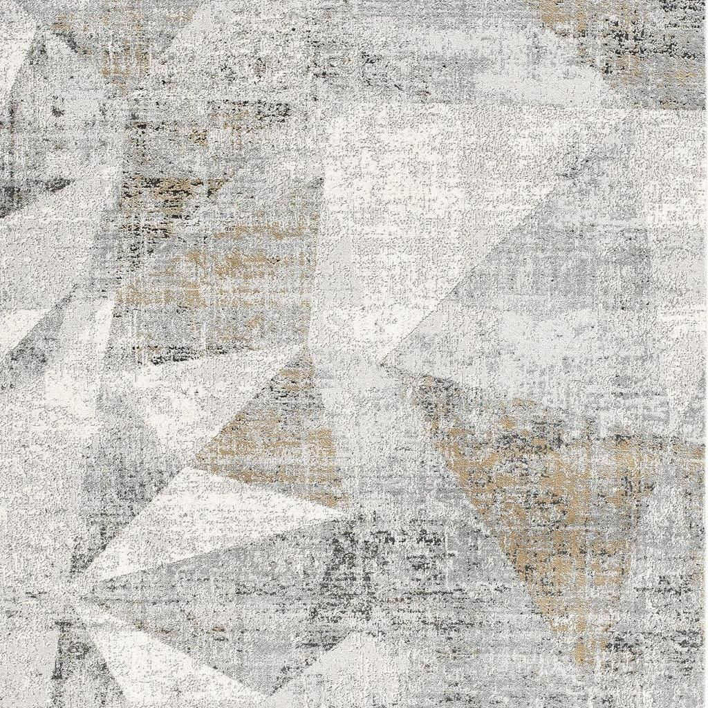 4' X 6' Grey Abstract Area Rug-Area Rugs-DECOROLALA