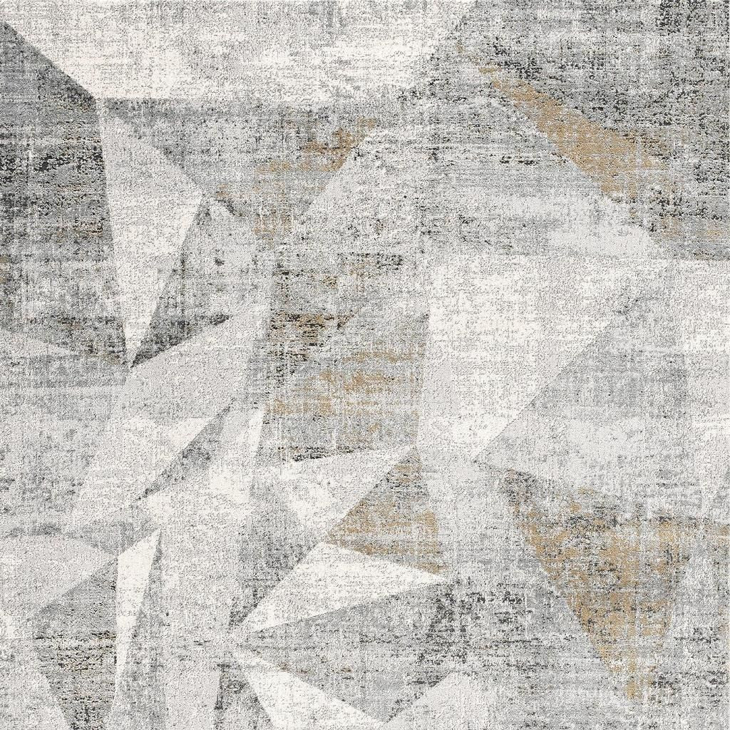 4' X 6' Grey Abstract Area Rug-Area Rugs-DECOROLALA