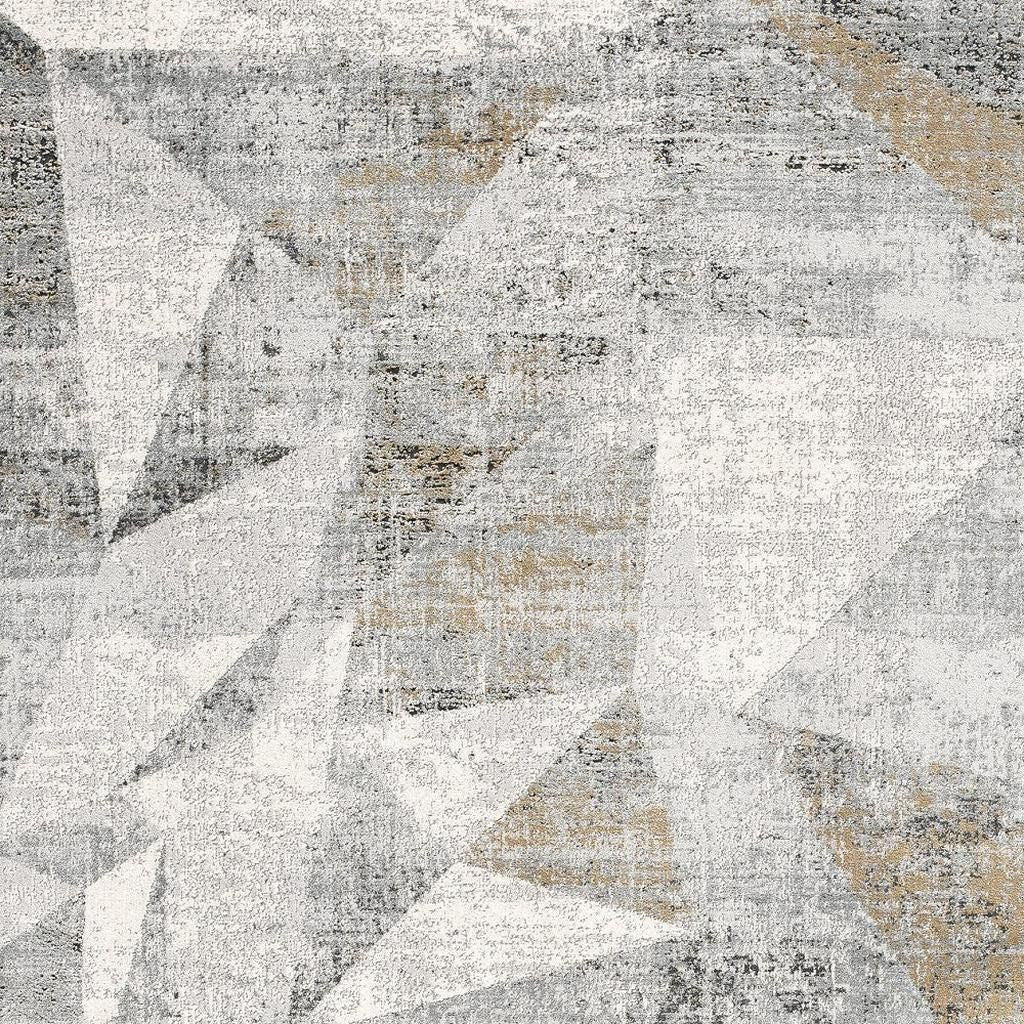 4' X 6' Grey Abstract Area Rug-Area Rugs-DECOROLALA