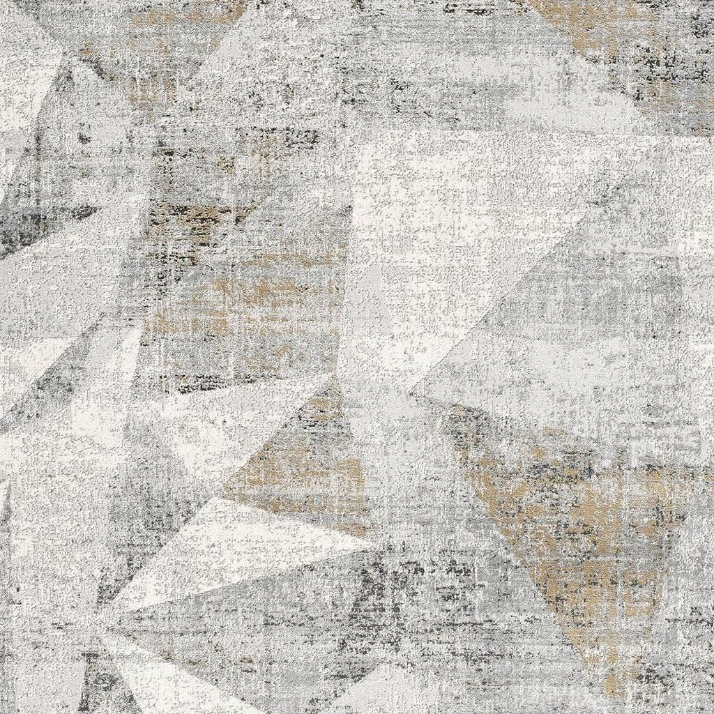 4' X 6' Grey Abstract Area Rug-Area Rugs-DECOROLALA