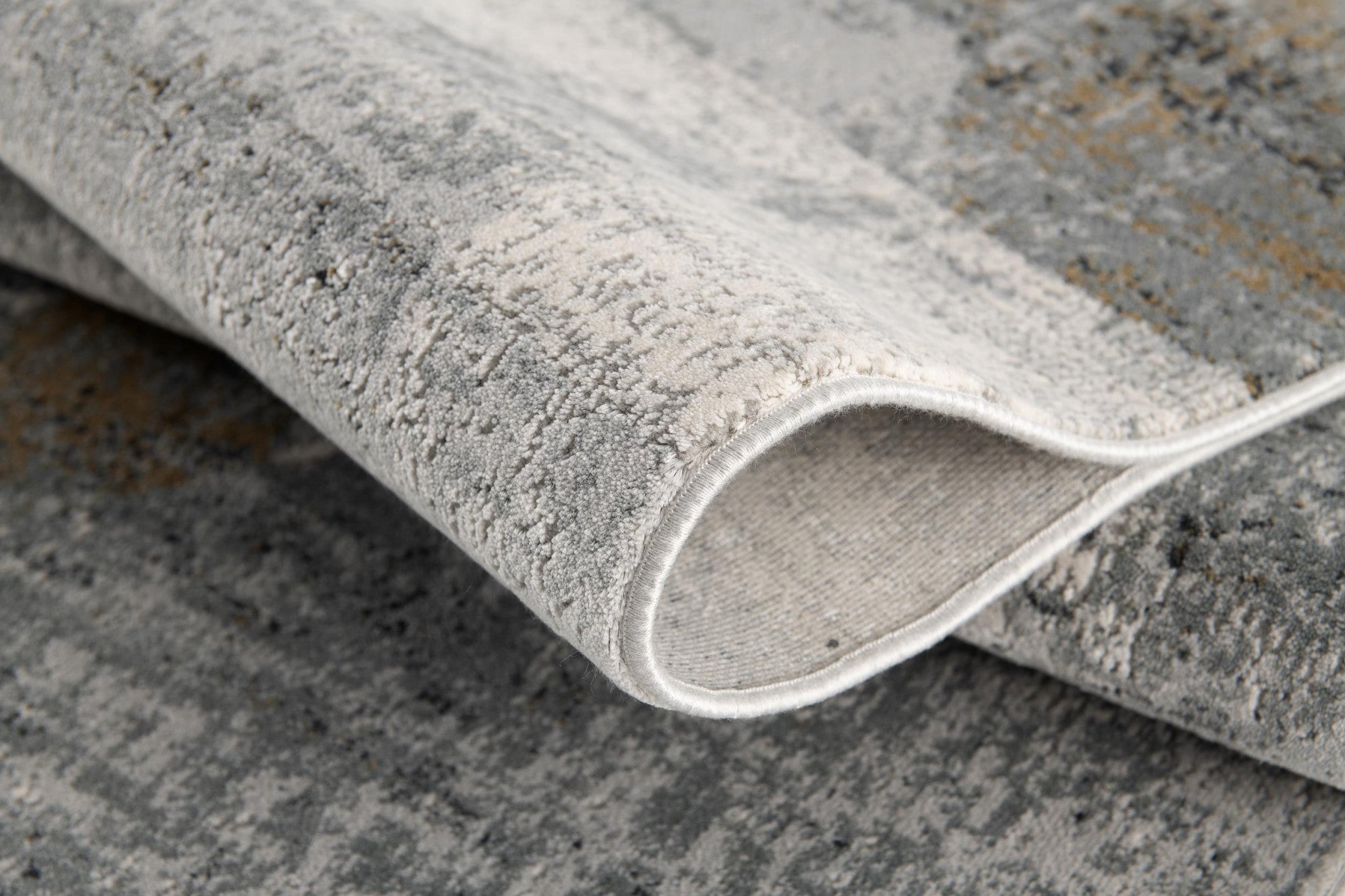 4' X 6' Grey Abstract Area Rug-Area Rugs-DECOROLALA