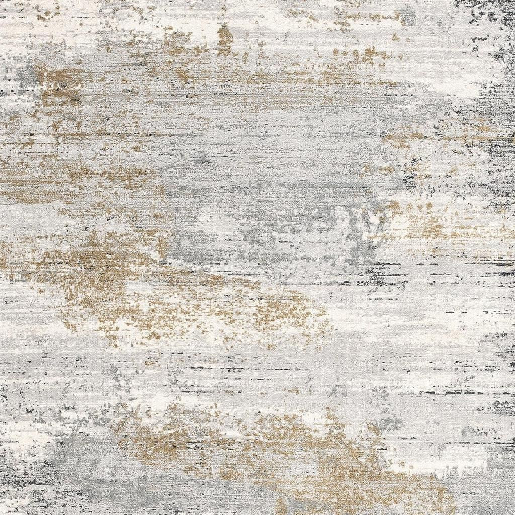 4' X 6' Grey Abstract Area Rug-Area Rugs-DECOROLALA