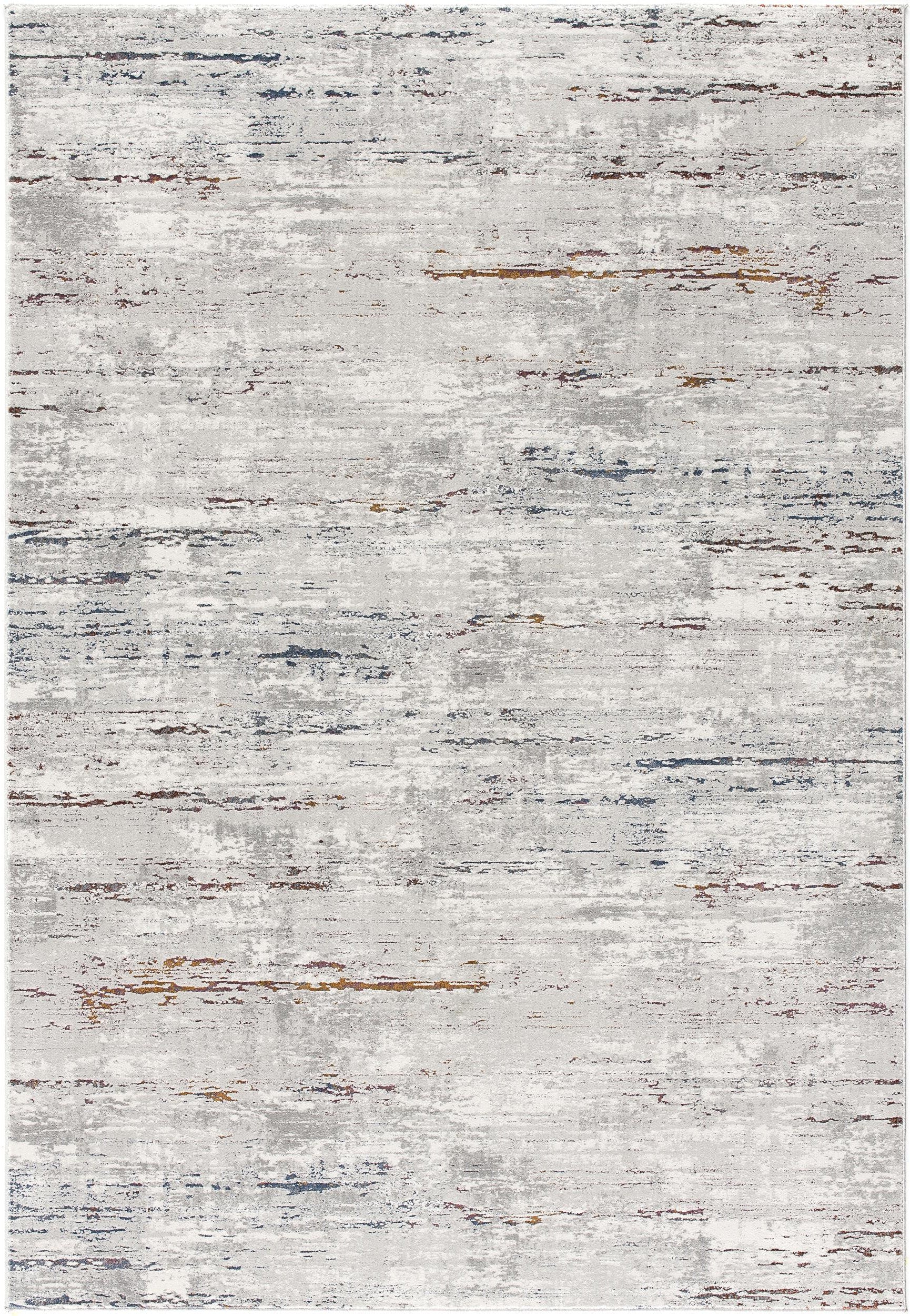 4' X 6' Grey Abstract Area Rug-Area Rugs-DECOROLALA