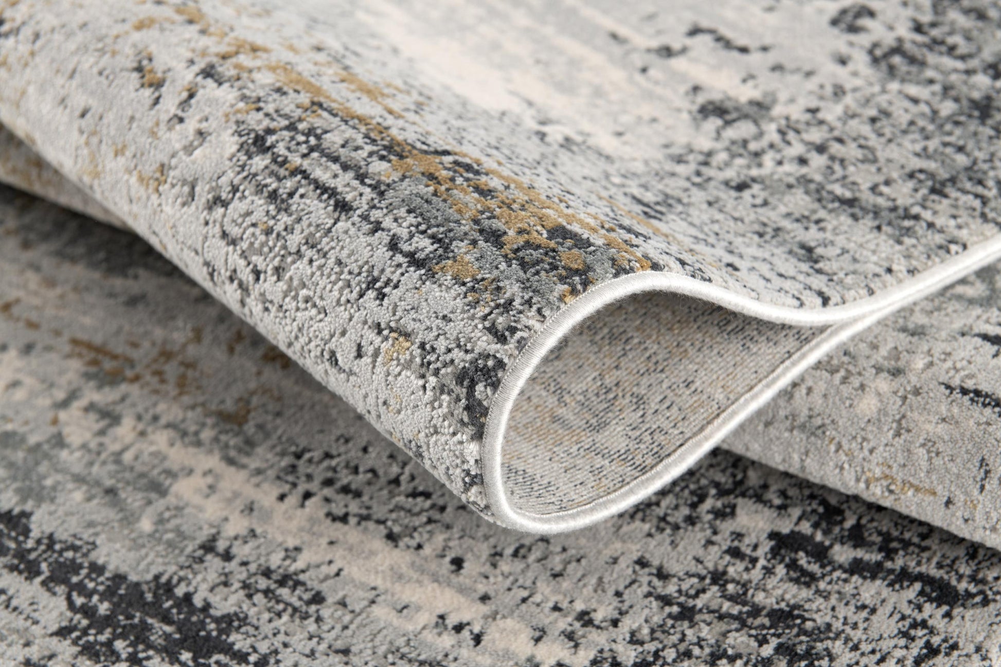 4' X 6' Grey Abstract Area Rug-Area Rugs-DECOROLALA