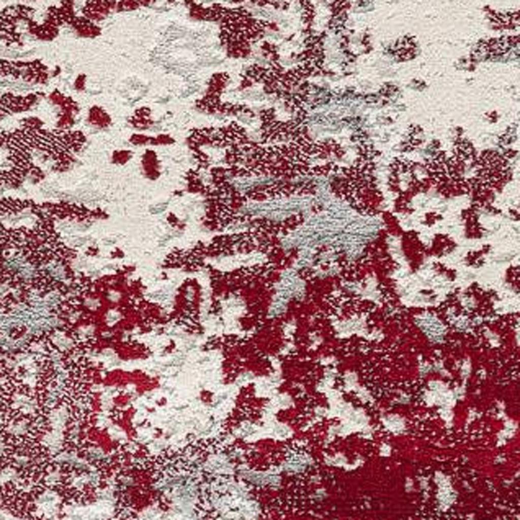 4' X 6' Red Abstract Dhurrie Area Rug-Area Rugs-DECOROLALA