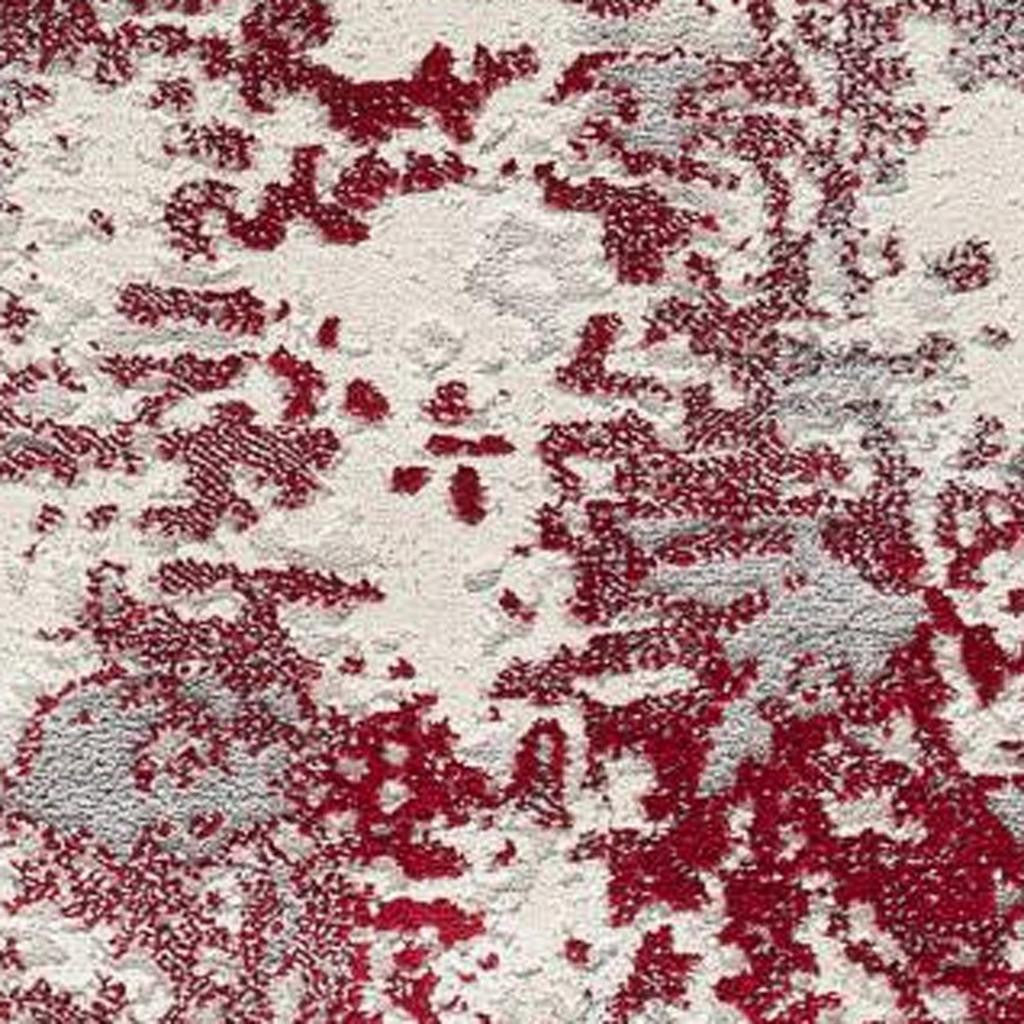 4' X 6' Red Abstract Dhurrie Area Rug-Area Rugs-DECOROLALA