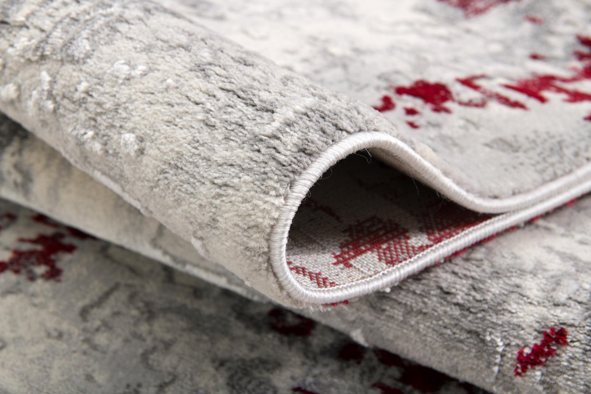 4' X 6' Red Abstract Dhurrie Area Rug-Area Rugs-DECOROLALA