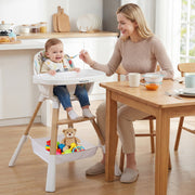 4 in 1 High Chair for Babies Convertible Toddler Highchair-Multicolor-High Chairs-DECOROLALA