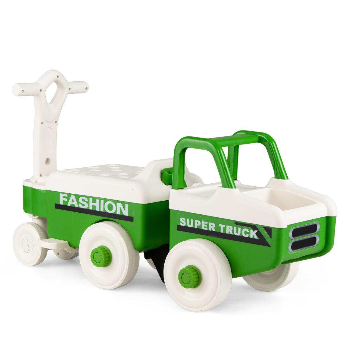 Voiture à pousser 4-en-1 avec musique et rangement sous le siège pour garçons et filles