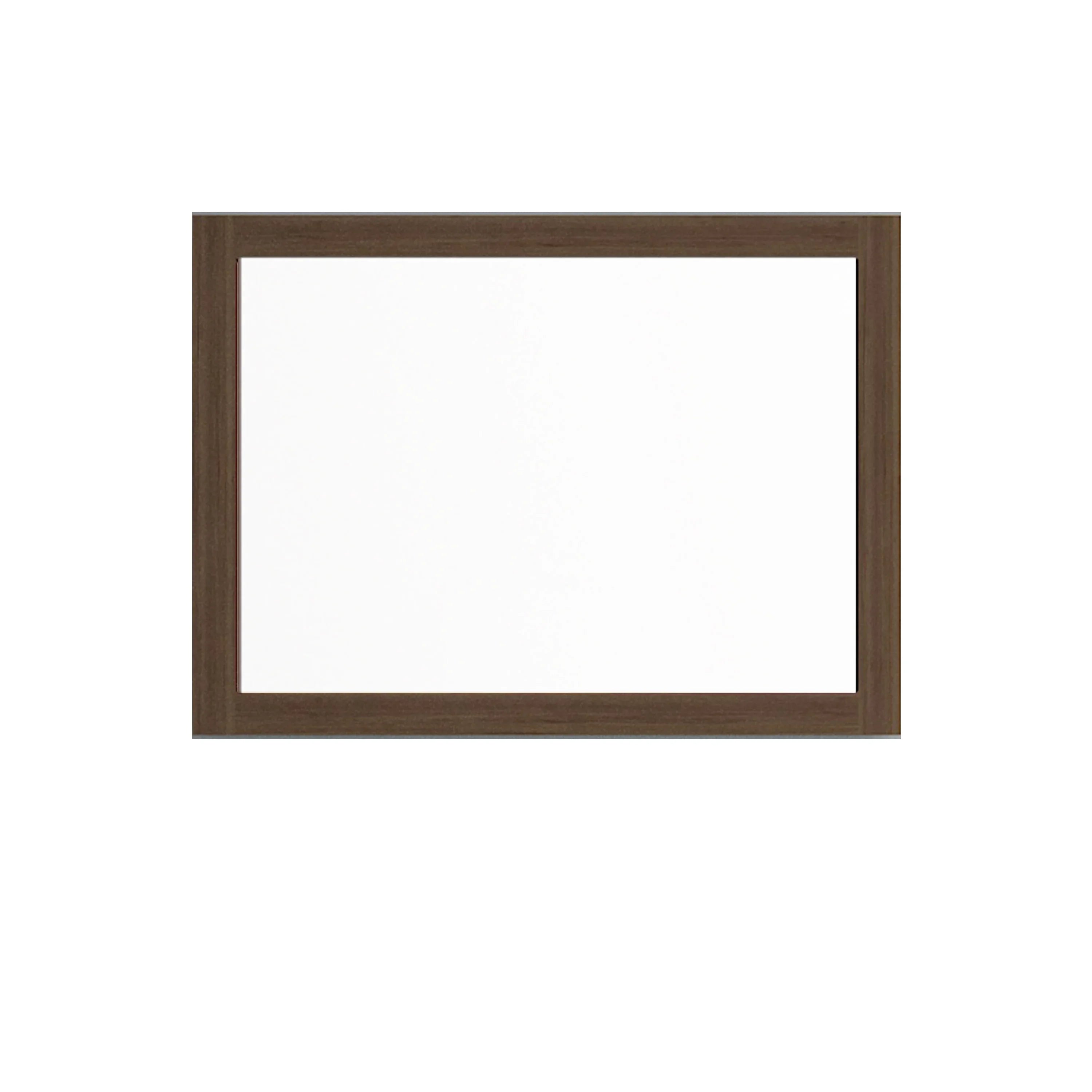 40" Frosted Oak Rectangular Framed Mirror - Designed for Horizontal & Vertical Installation-Mirror-DECOROLALA