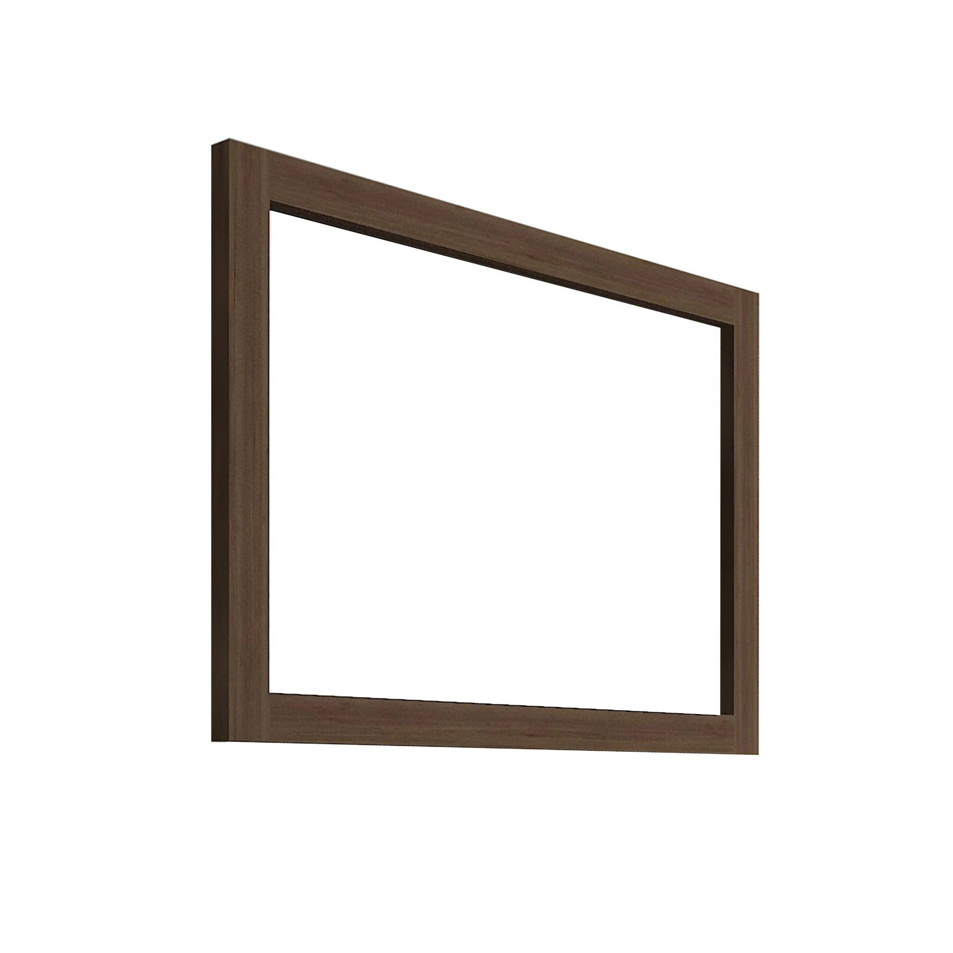 40" Frosted Oak Rectangular Framed Mirror - Designed for Horizontal & Vertical Installation-Mirror-DECOROLALA