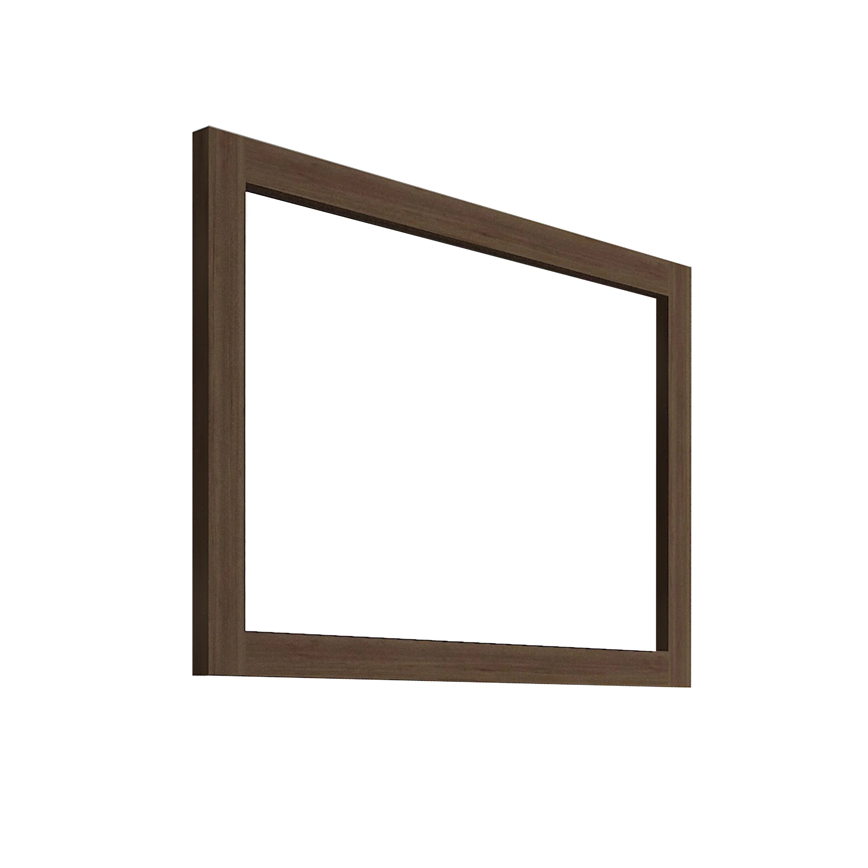 40" Frosted Oak Rectangular Framed Mirror - Designed for Horizontal & Vertical Installation-Mirror-DECOROLALA