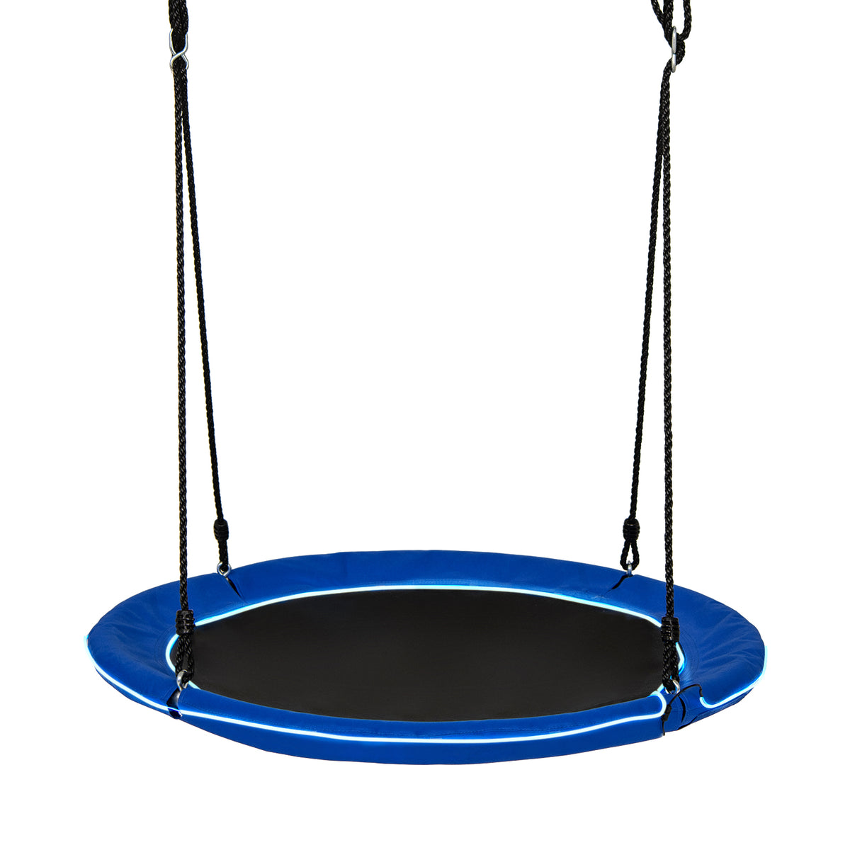 40 Inches Saucer Tree Swing Round with Lights for Kids and Adults