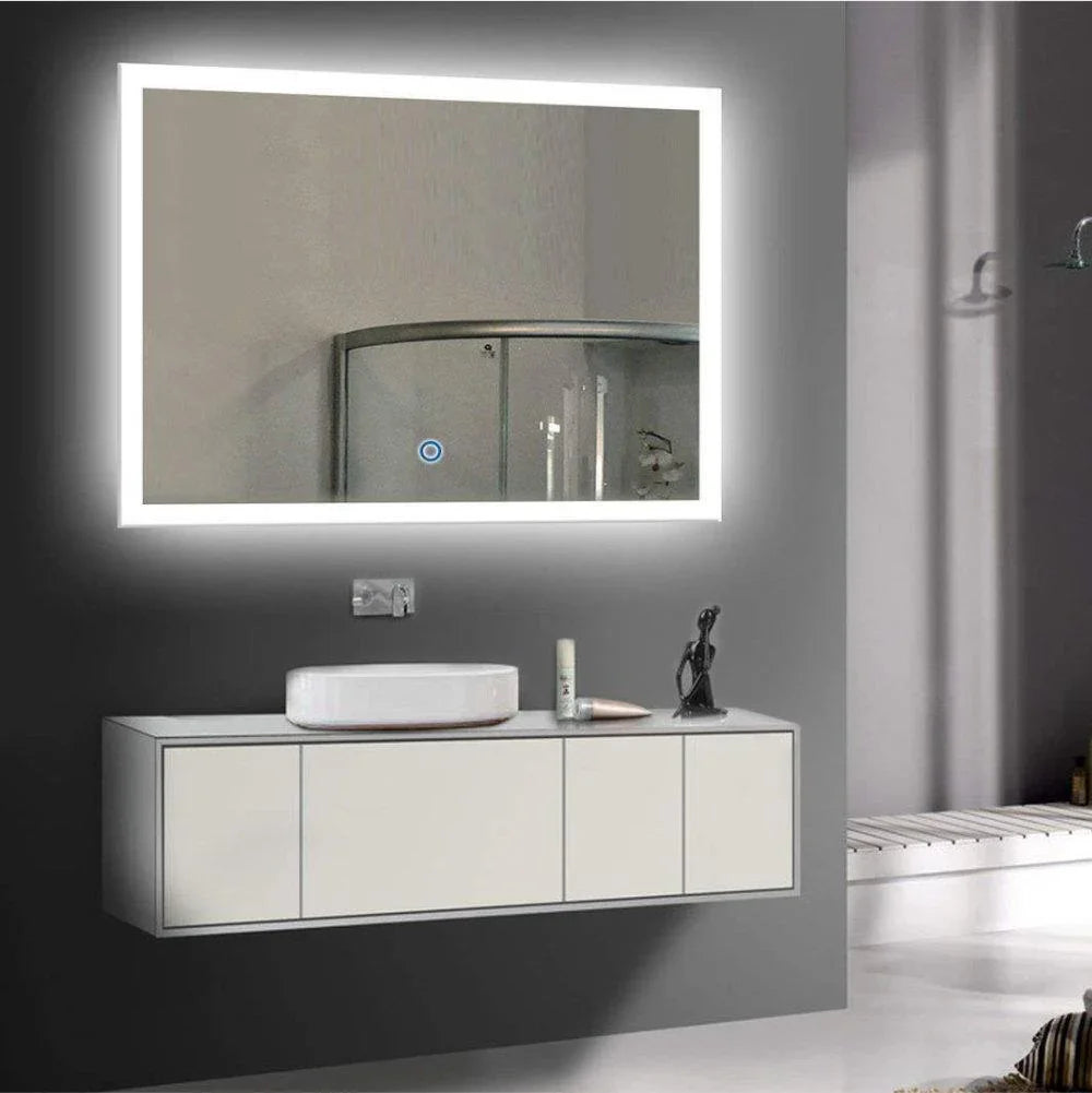 40" LED Mirror - Frosted Edge-Mirror-DECOROLALA