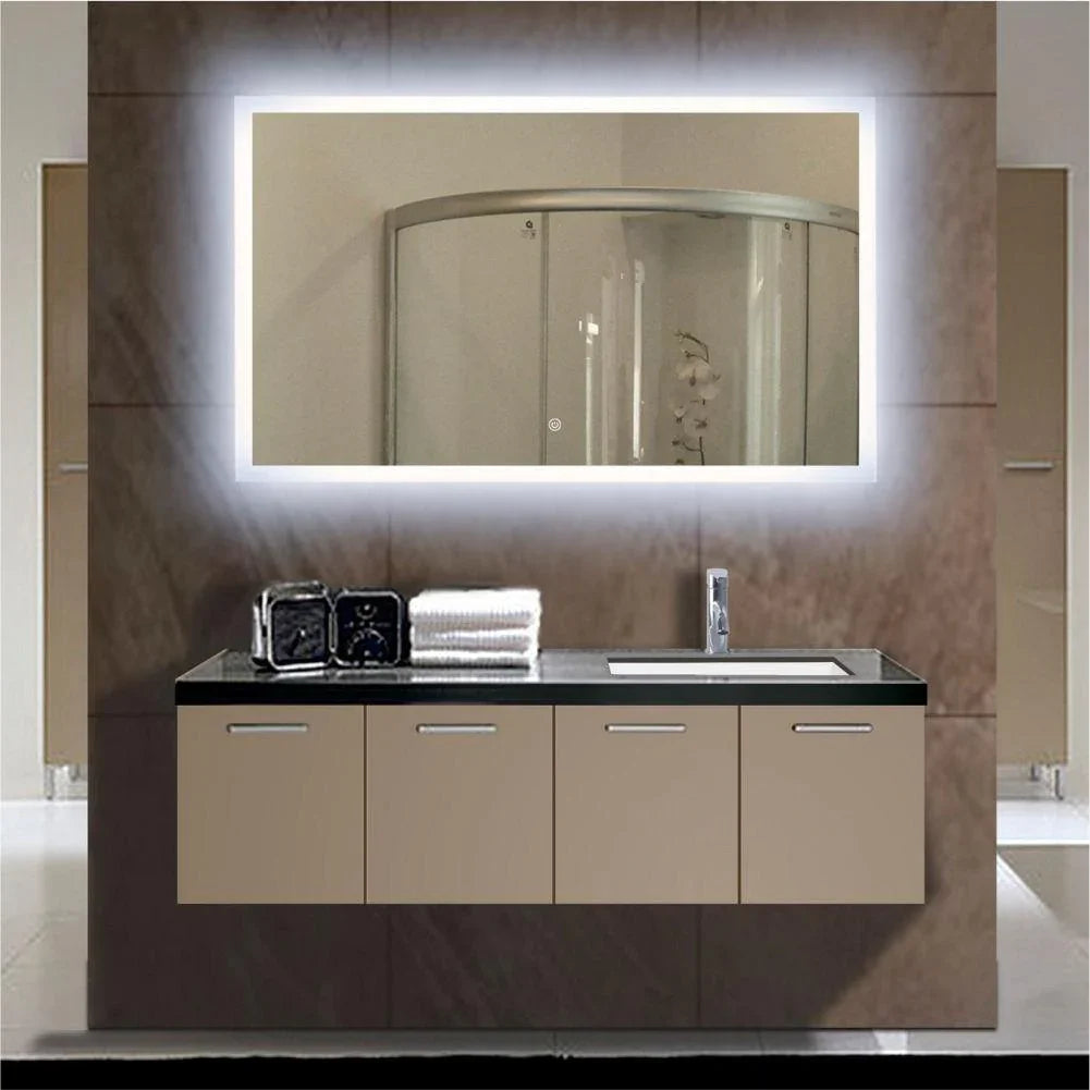 40" LED Mirror - Frosted Edge-Mirror-DECOROLALA