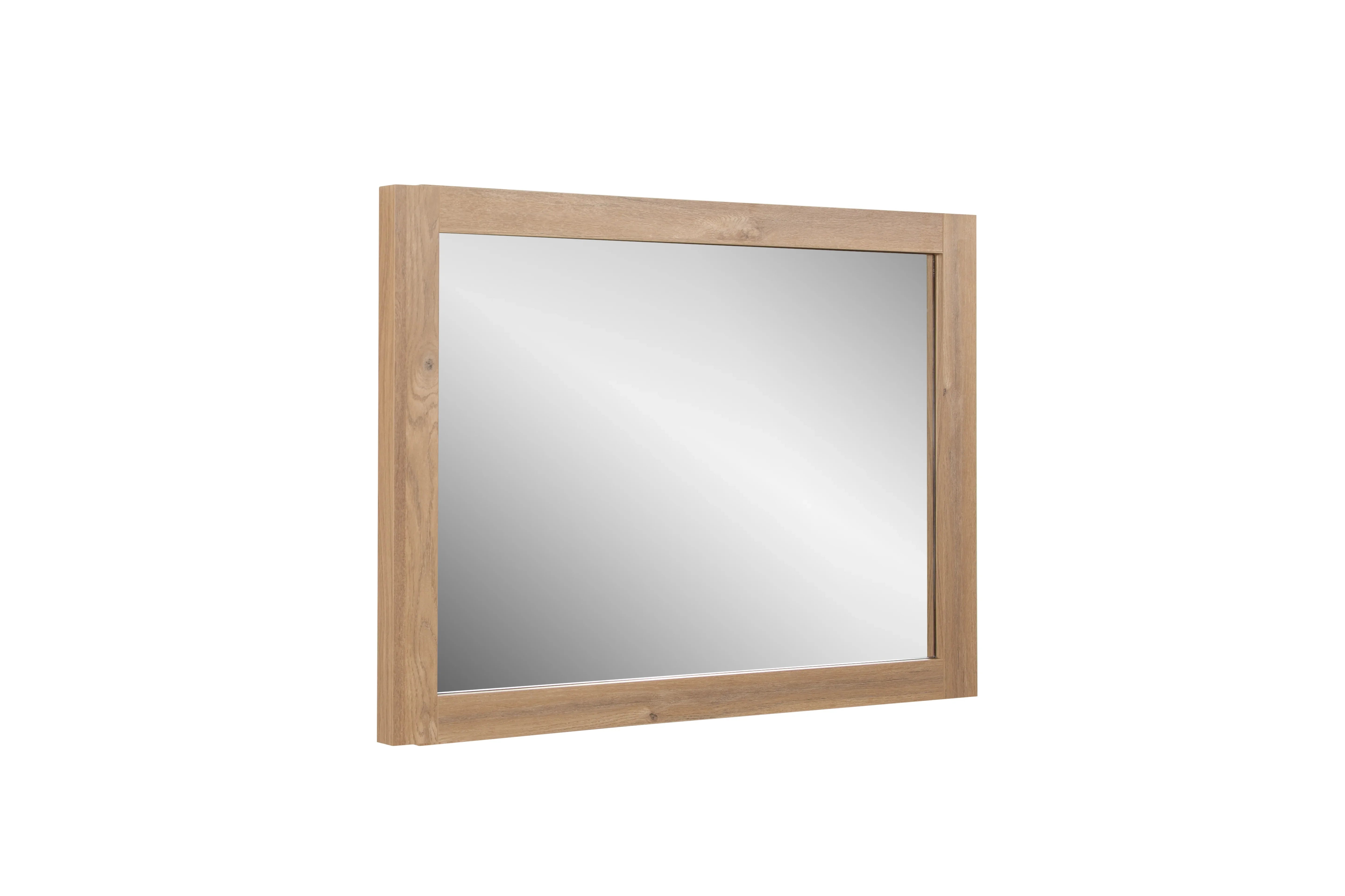 40" Rectangular Mirror with Rough Oak Frame-Migration_Mirrors-DECOROLALA