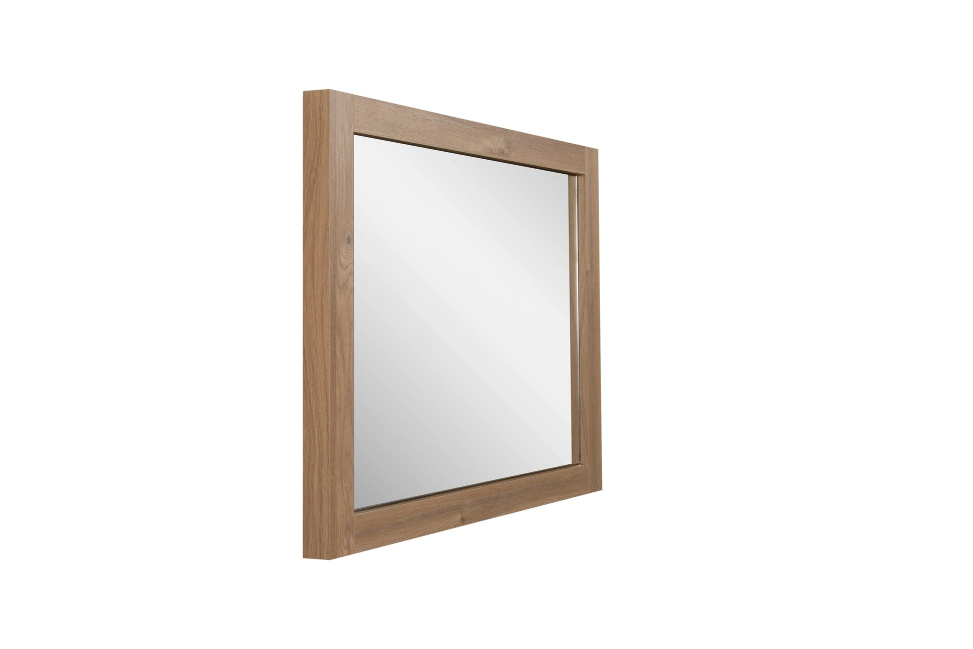 40" Rectangular Mirror with Rough Oak Frame-Migration_Mirrors-DECOROLALA