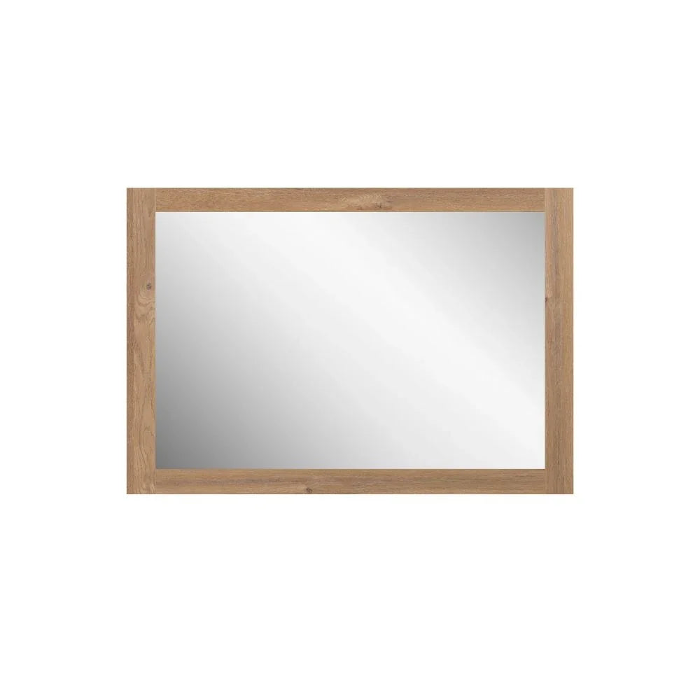 40" Rectangular Mirror with Rough Oak Frame-Migration_Mirrors-DECOROLALA