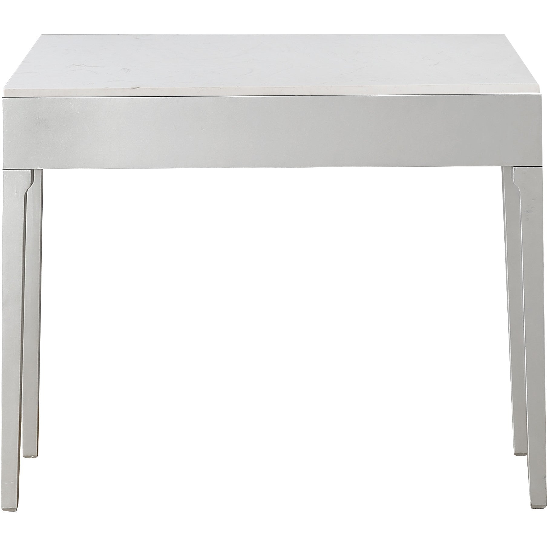 40" Silver Mirrored Glass Console Table-Console Tables-DECOROLALA