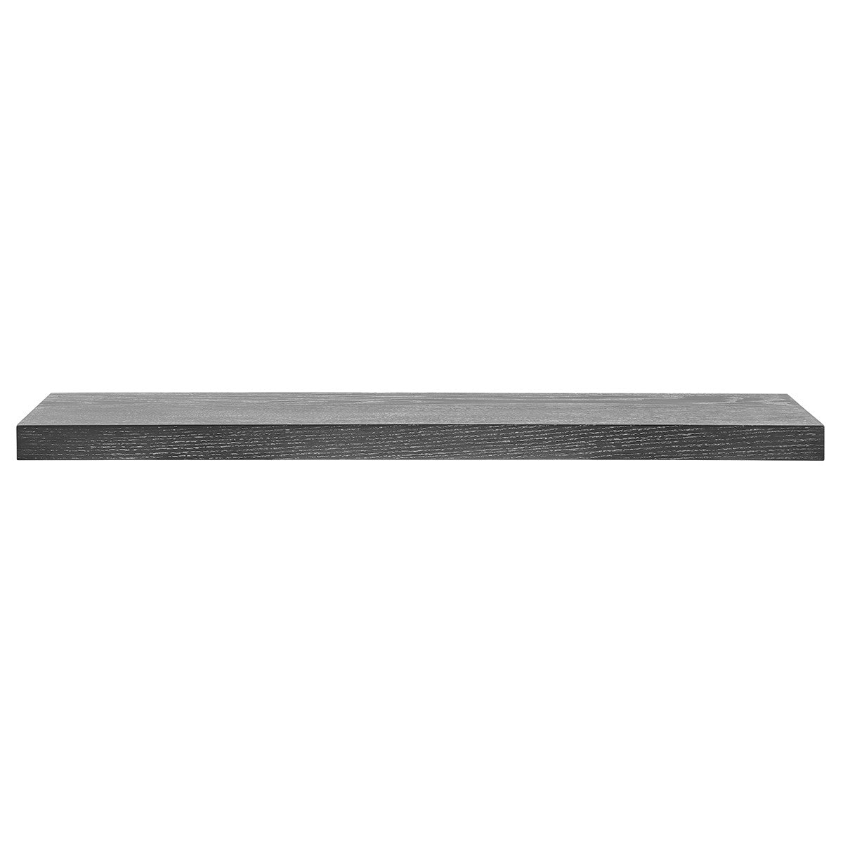 43" Dark Gray Whitewash Wooden Floating Shelf-Wall Mounted Shelves-DECOROLALA