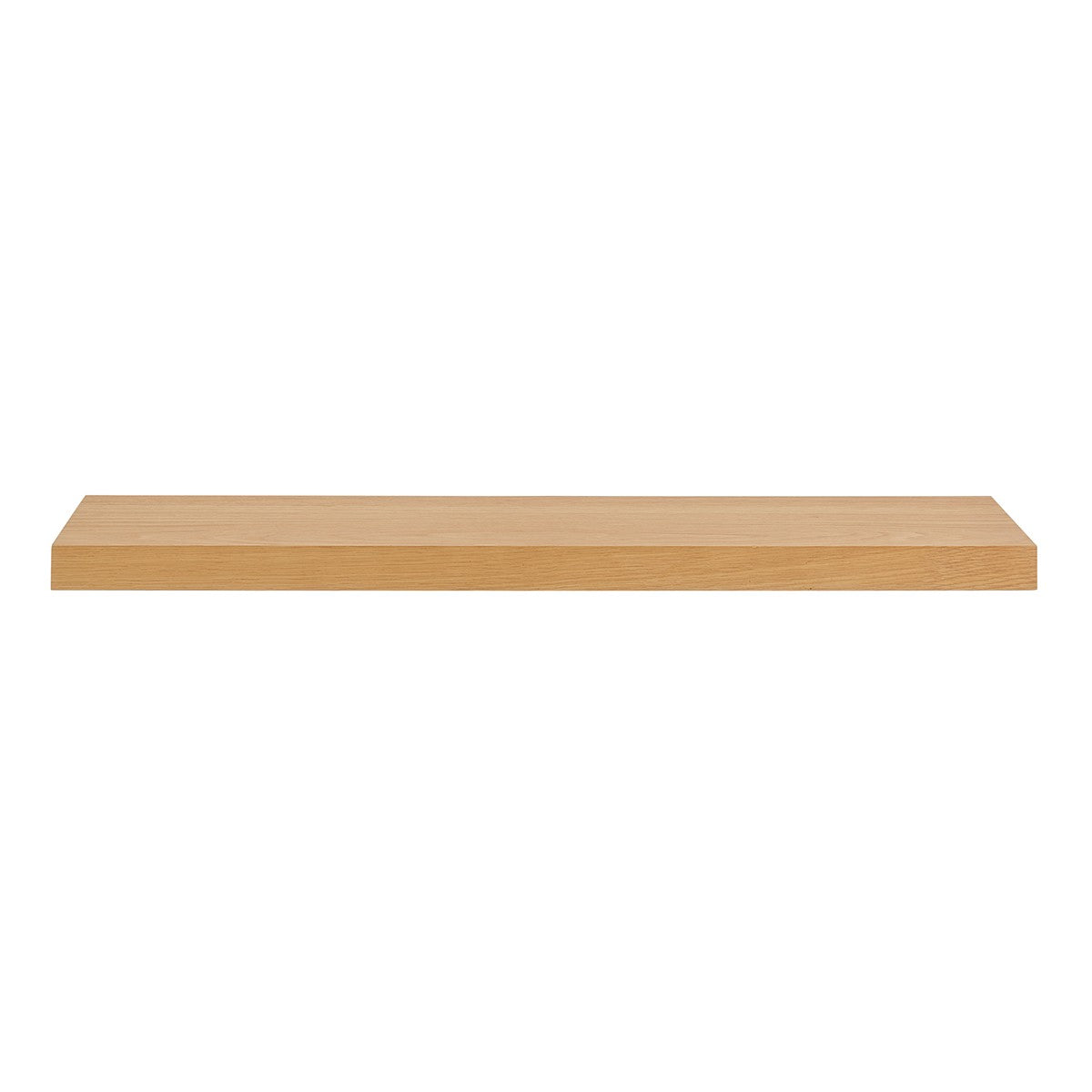 43" Natural Light Brown Wooden Floating Shelf-Wall Mounted Shelves-DECOROLALA