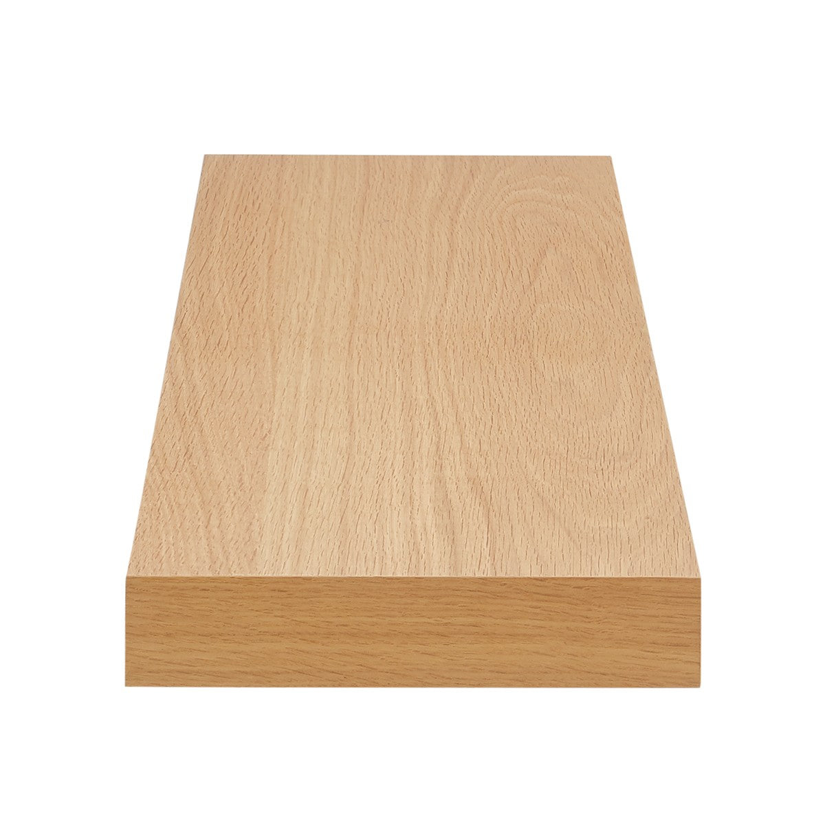 43" Natural Light Brown Wooden Floating Shelf-Wall Mounted Shelves-DECOROLALA