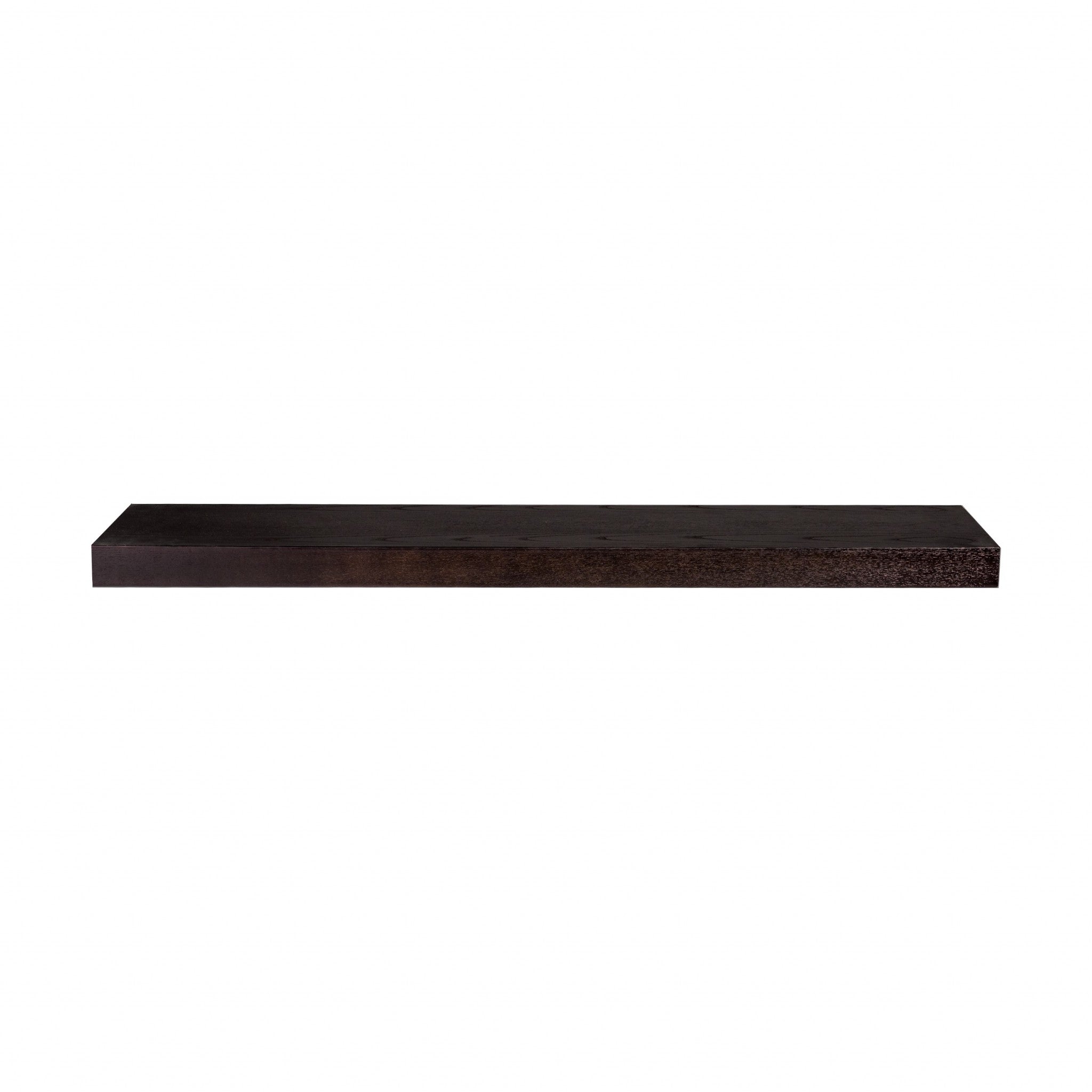 43" Espresso Wooden Wall Mounted Floating Shelf-Wall Mounted Shelves-DECOROLALA