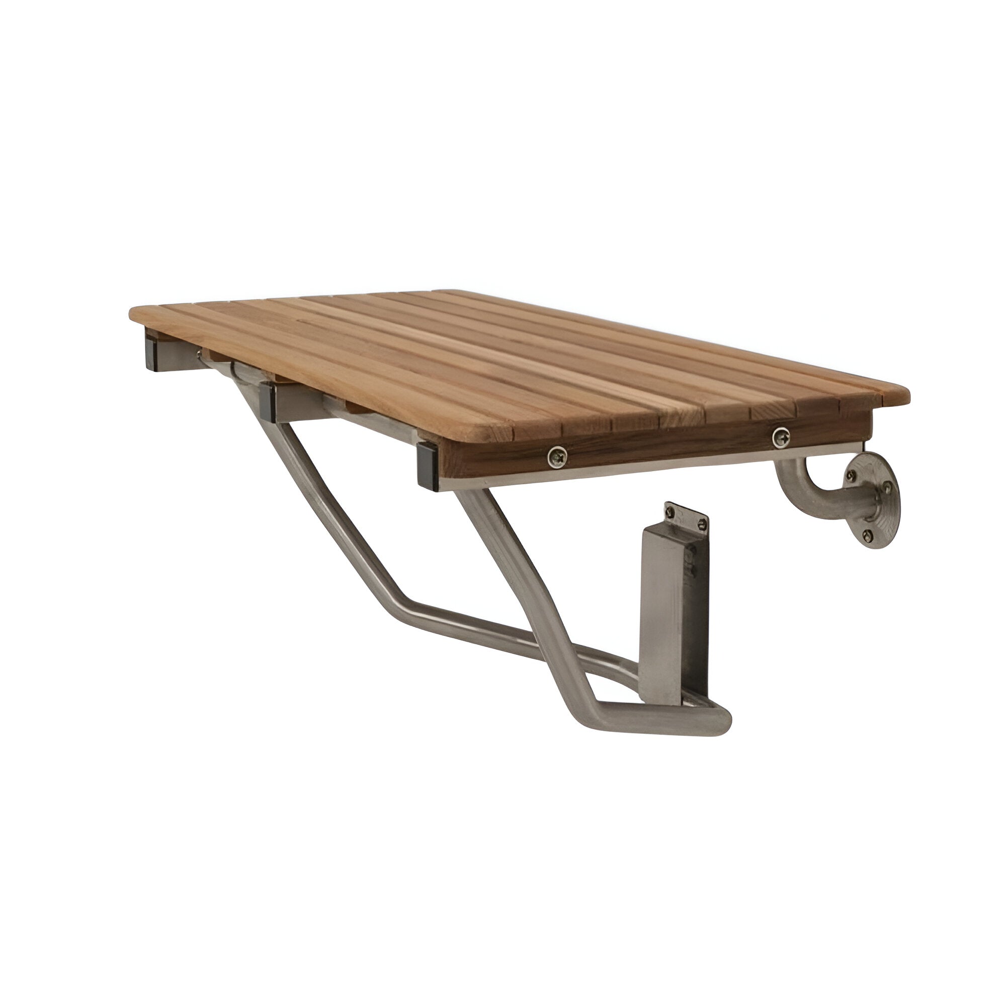 32" Premium Wall Mount Teak Shower Bench-1