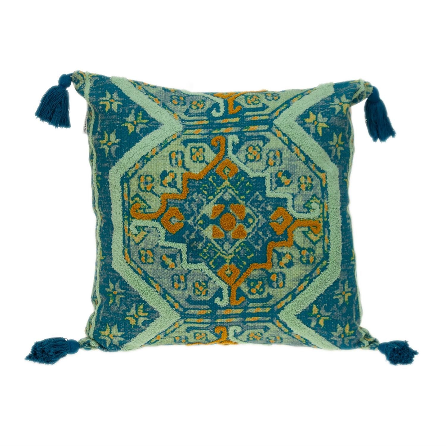20" MULTICOLOR Cotton Blend Throw Pillow-Accent Throw Pillows-DECOROLALA