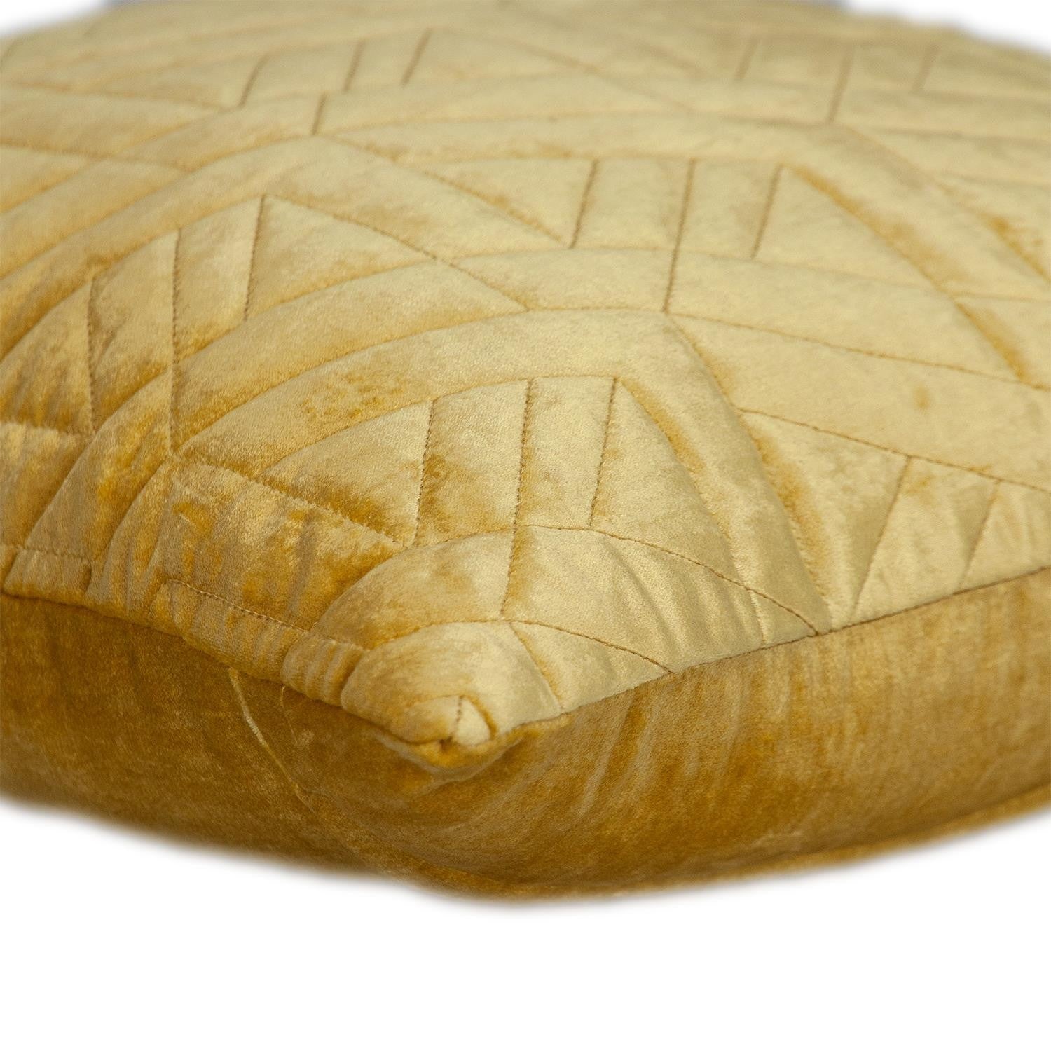 20" Yellow Cotton Blend Throw Pillow-Accent Throw Pillows-DECOROLALA